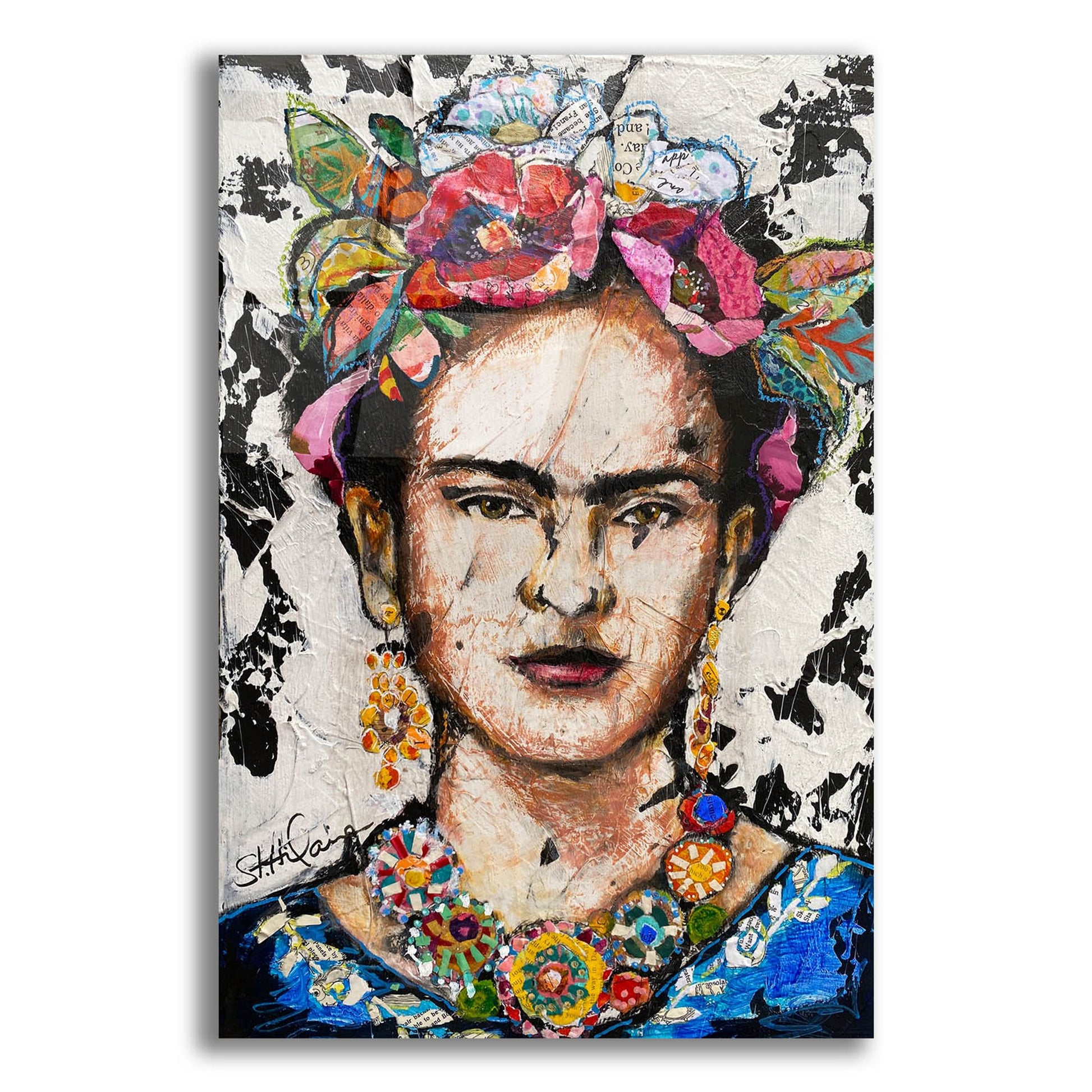 Epic Art 'Frida' by St. Hilaire Elizabeth, Acrylic Glass Wall Art,12x16