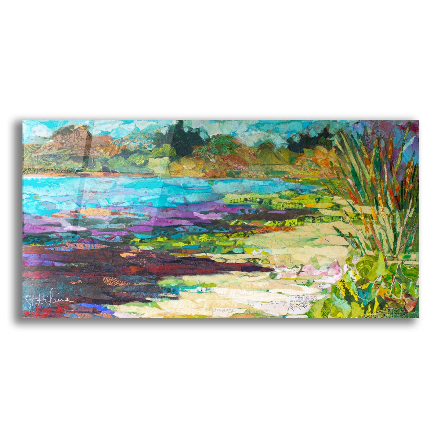 Epic Art 'Wekiva Sand Lake' by St. Hilaire Elizabeth, Acrylic Glass Wall Art