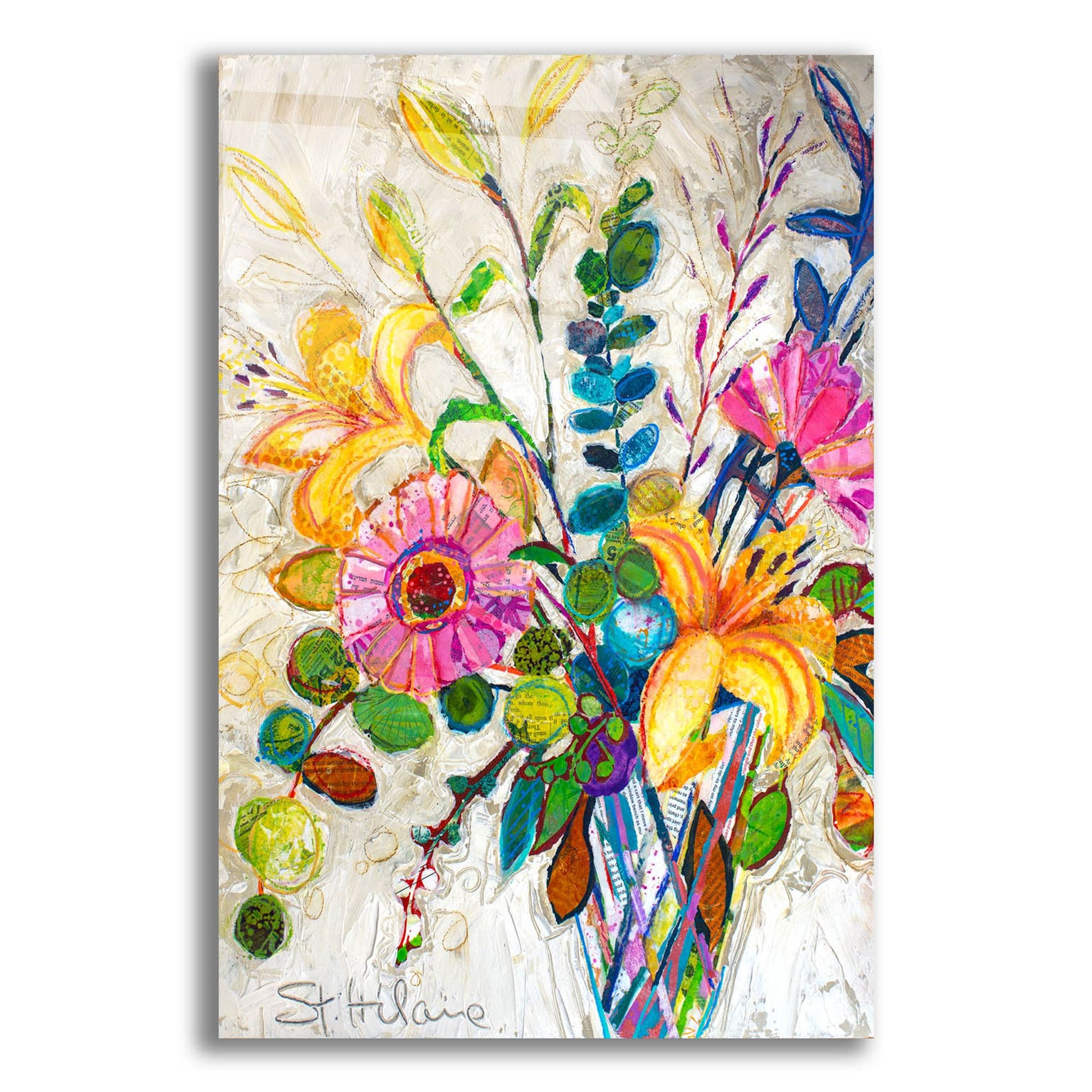 Epic Art 'Happy Birthday!' by St. Hilaire Elizabeth, Acrylic Glass Wall Art