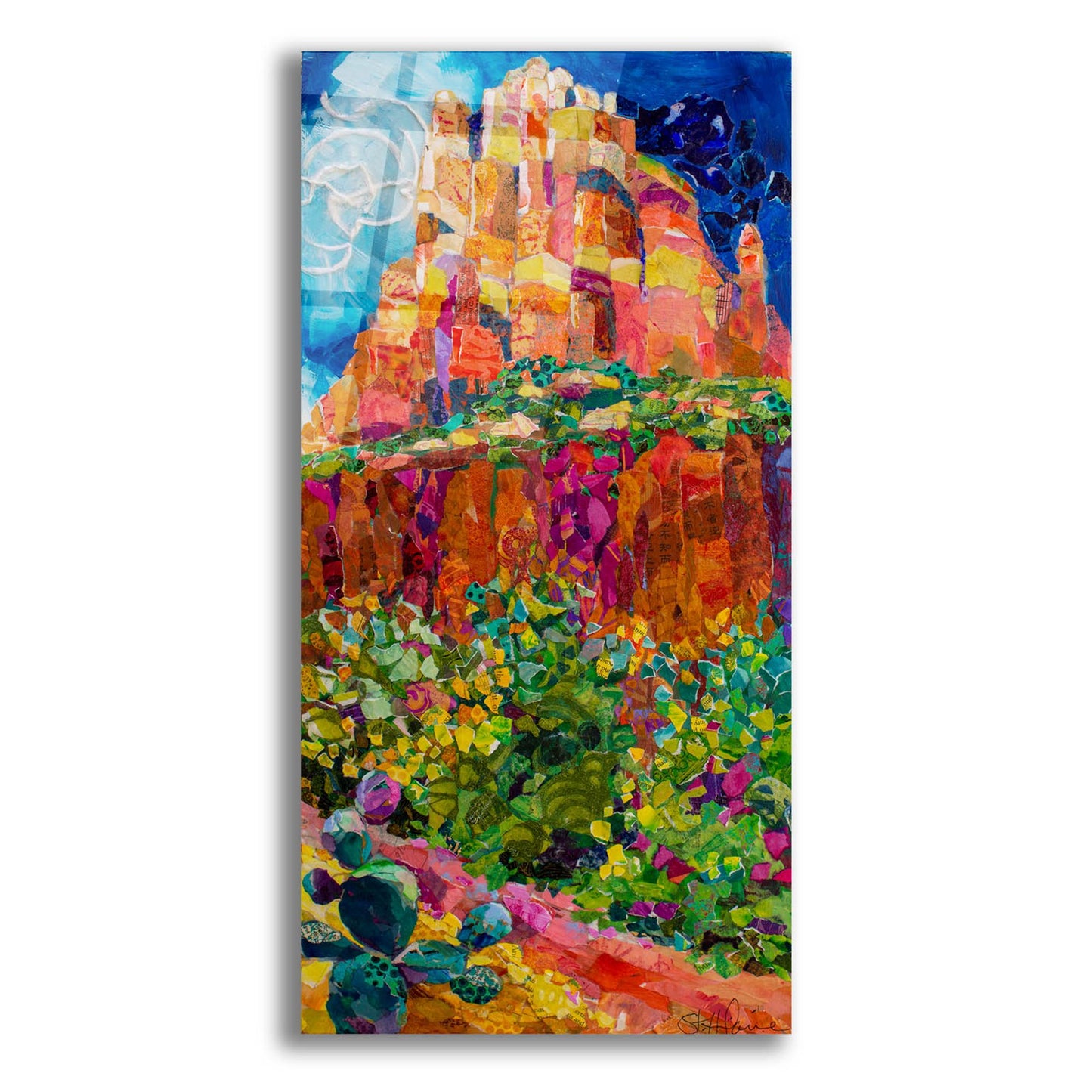 Epic Art 'Magic Mountain' by St. Hilaire Elizabeth, Acrylic Glass Wall Art,24x48