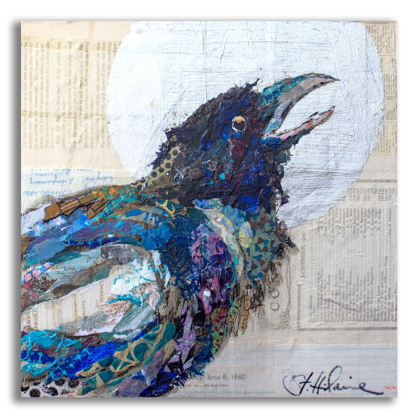 Epic Art 'Raven 6' by St. Hilaire Elizabeth, Acrylic Glass Wall Art