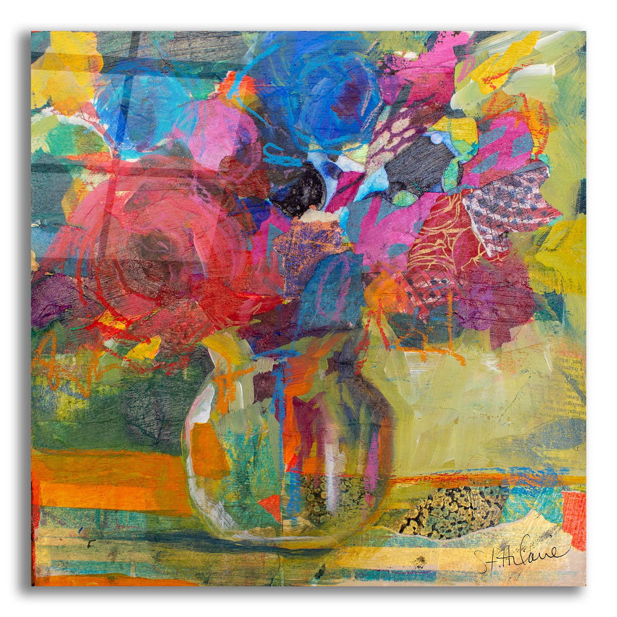 Epic Art 'Only In Dreams 1' by St. Hilaire Elizabeth, Acrylic Glass Wall Art,36x36