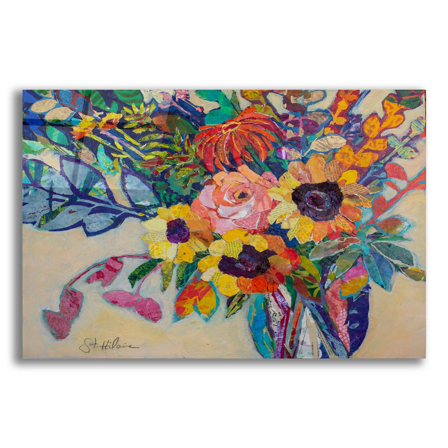 Epic Art 'Fabulous Florals!' by St. Hilaire Elizabeth, Acrylic Glass Wall Art