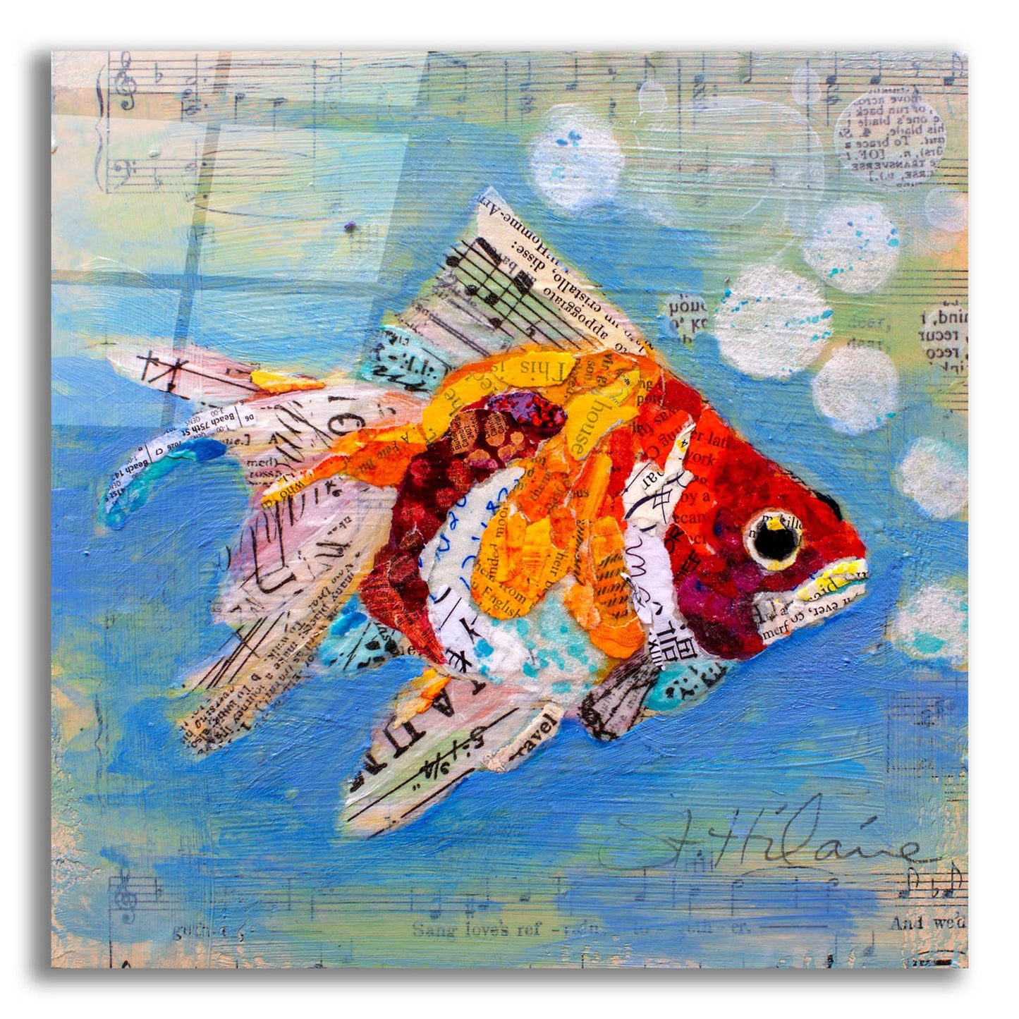 Epic Art 'Fish Tale' by St. Hilaire Elizabeth, Acrylic Glass Wall Art