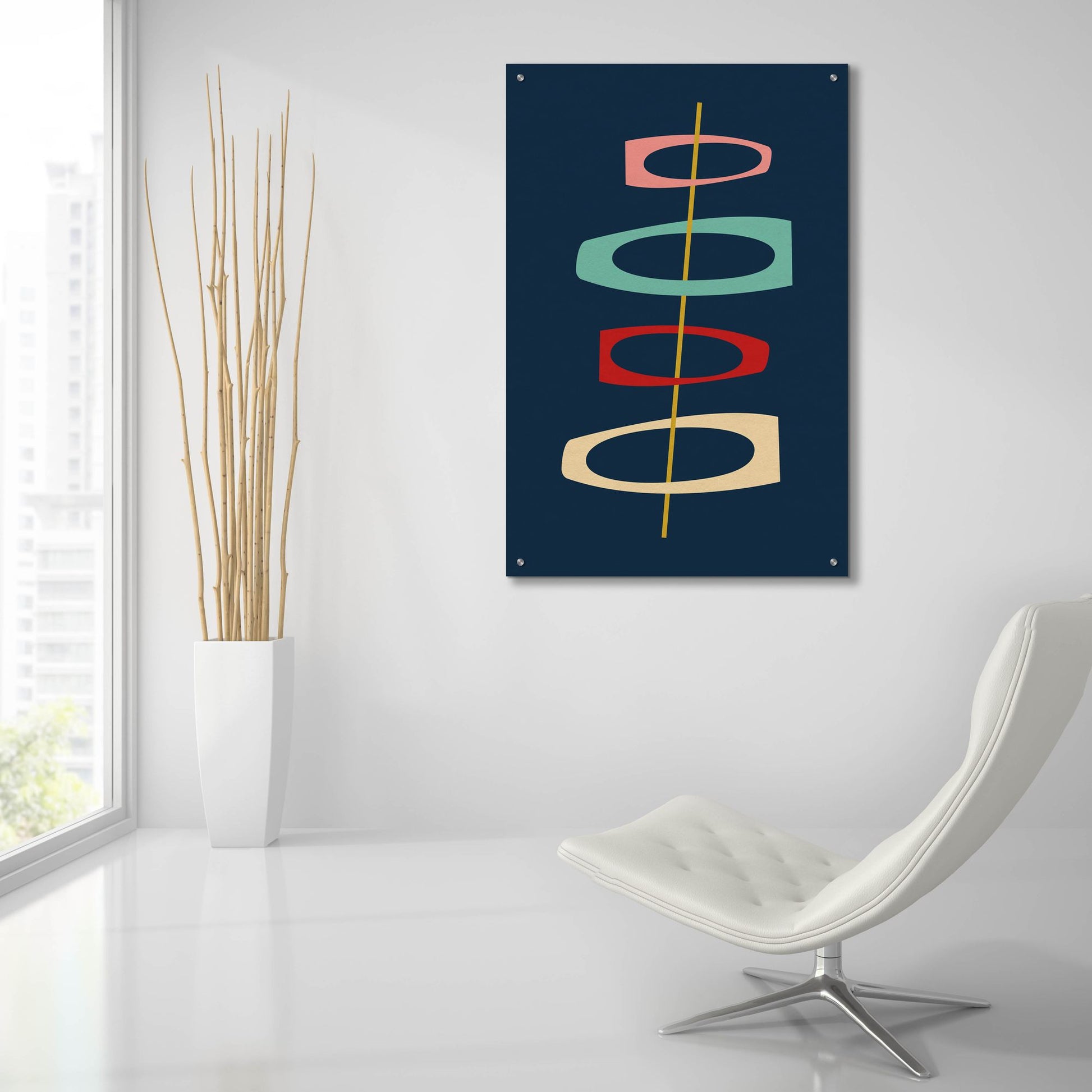 Epic Art 'Mid Century Modern' by Gary Williams, Acrylic Glass Wall Art,24x36