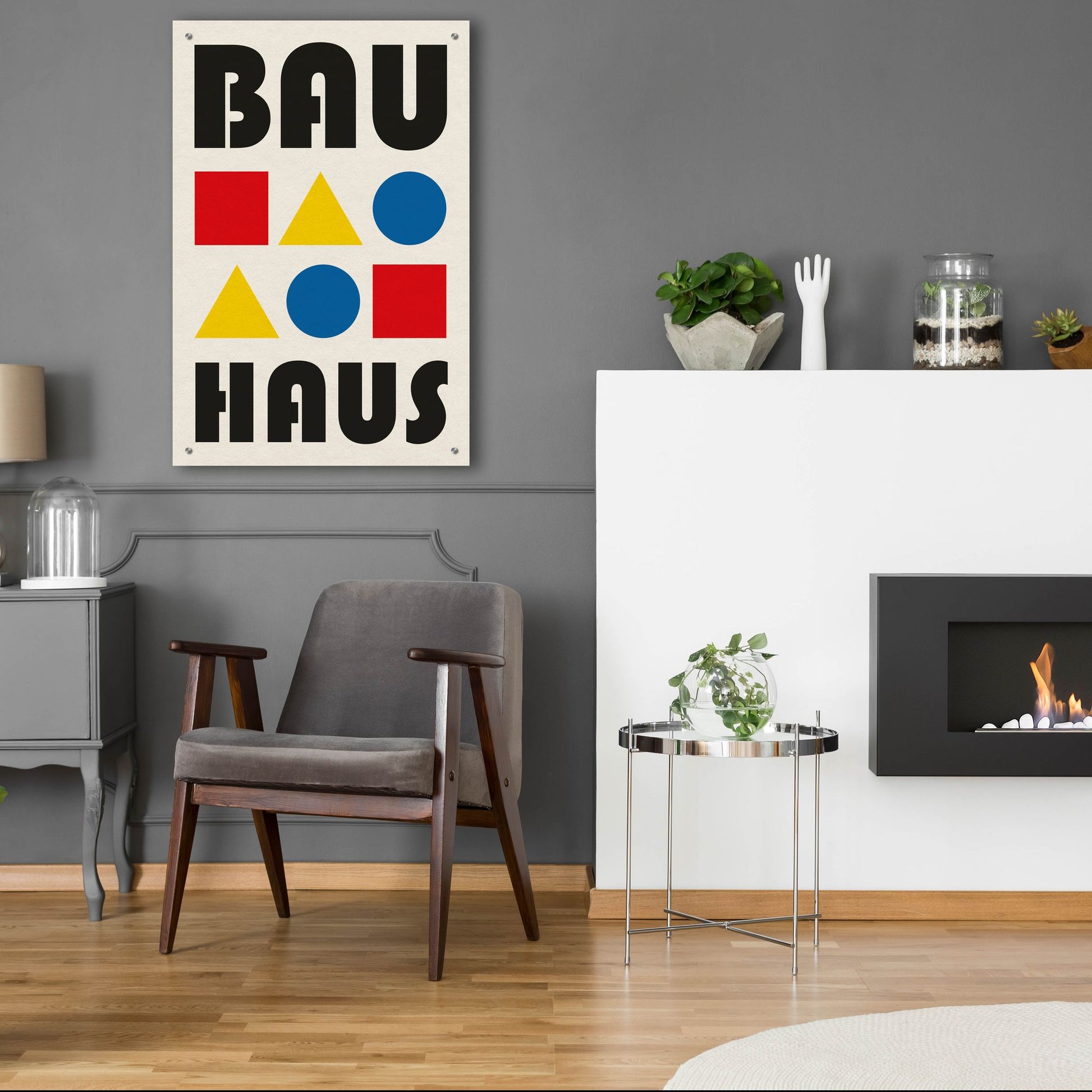 Epic Art 'Bauhaus 2' by Gary Williams, Acrylic Glass Wall Art,24x36