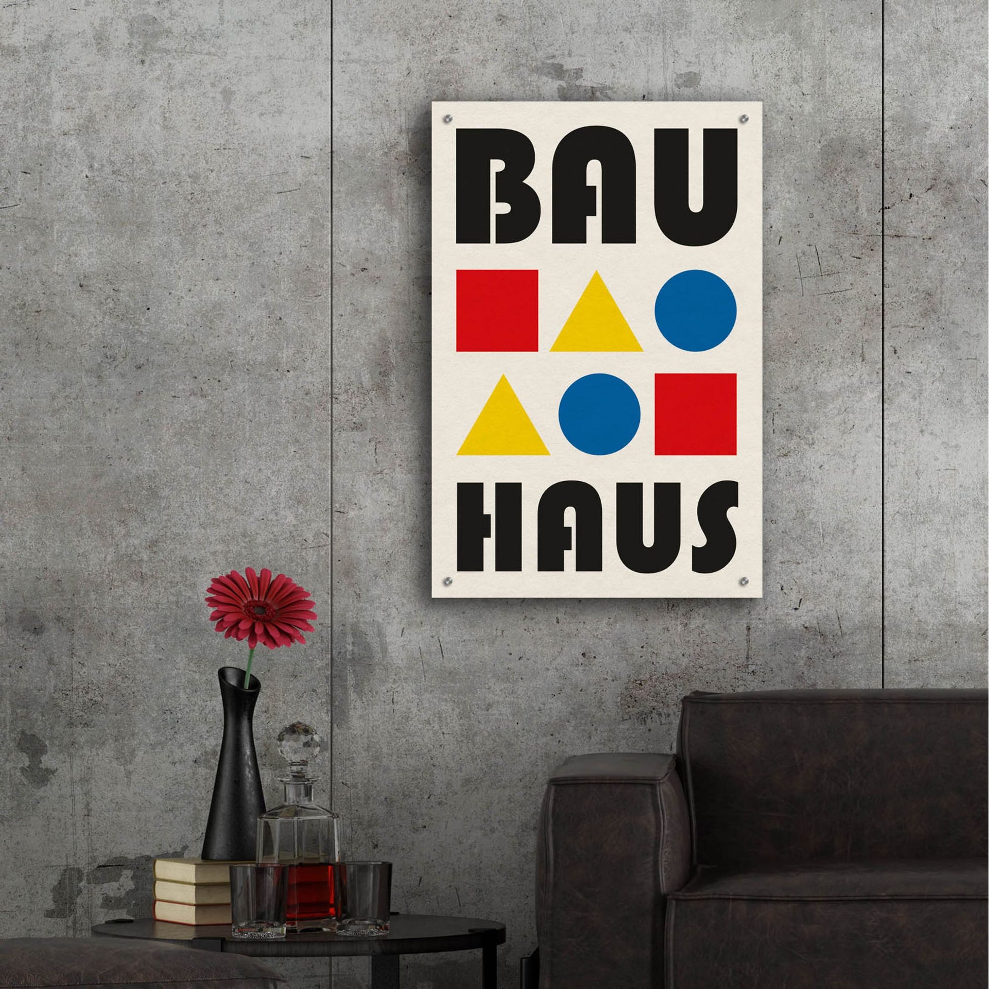 Epic Art 'Bauhaus 2' by Gary Williams, Acrylic Glass Wall Art,24x36