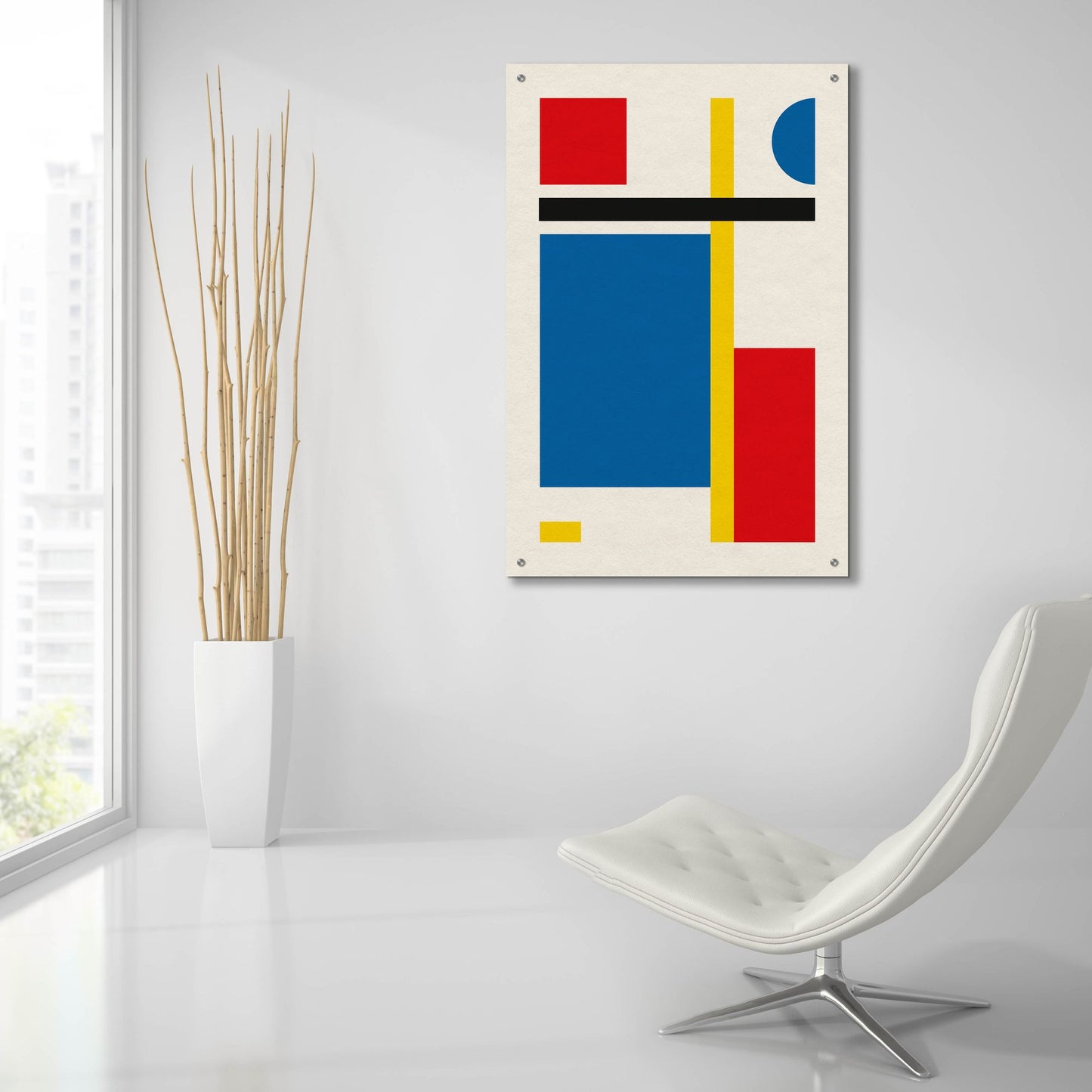 Epic Art 'Bauhaus 3' by Gary Williams, Acrylic Glass Wall Art,24x36