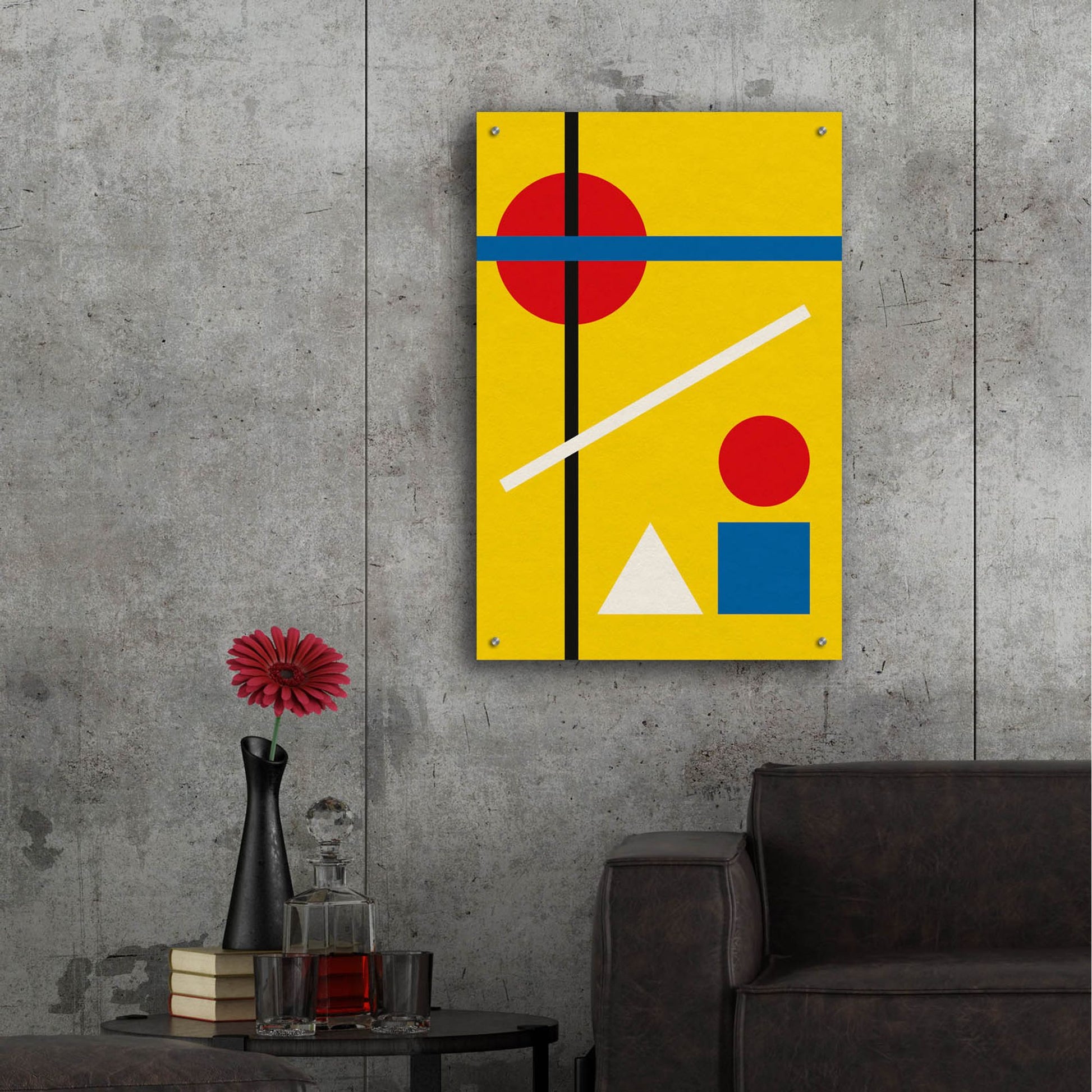 Epic Art 'Bauhaus 4' by Gary Williams, Acrylic Glass Wall Art,24x36