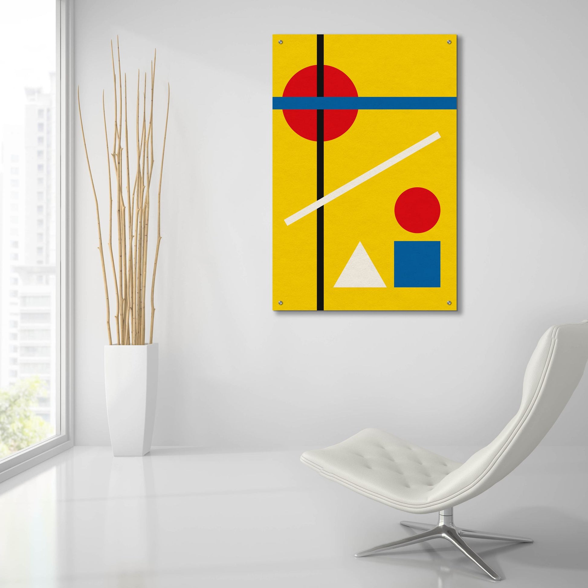 Epic Art 'Bauhaus 4' by Gary Williams, Acrylic Glass Wall Art,24x36