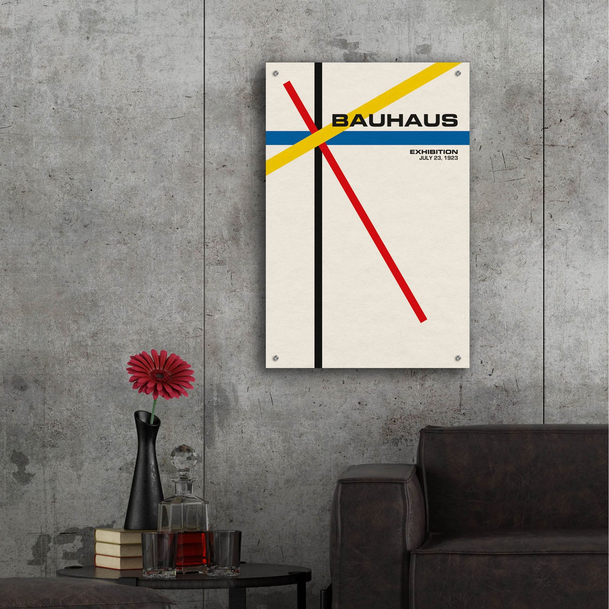 Epic Art 'Bauhaus 5' by Gary Williams, Acrylic Glass Wall Art,24x36