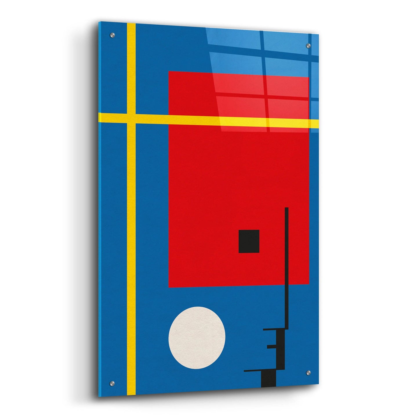 Epic Art 'Bauhaus 7' by Gary Williams, Acrylic Glass Wall Art,24x36