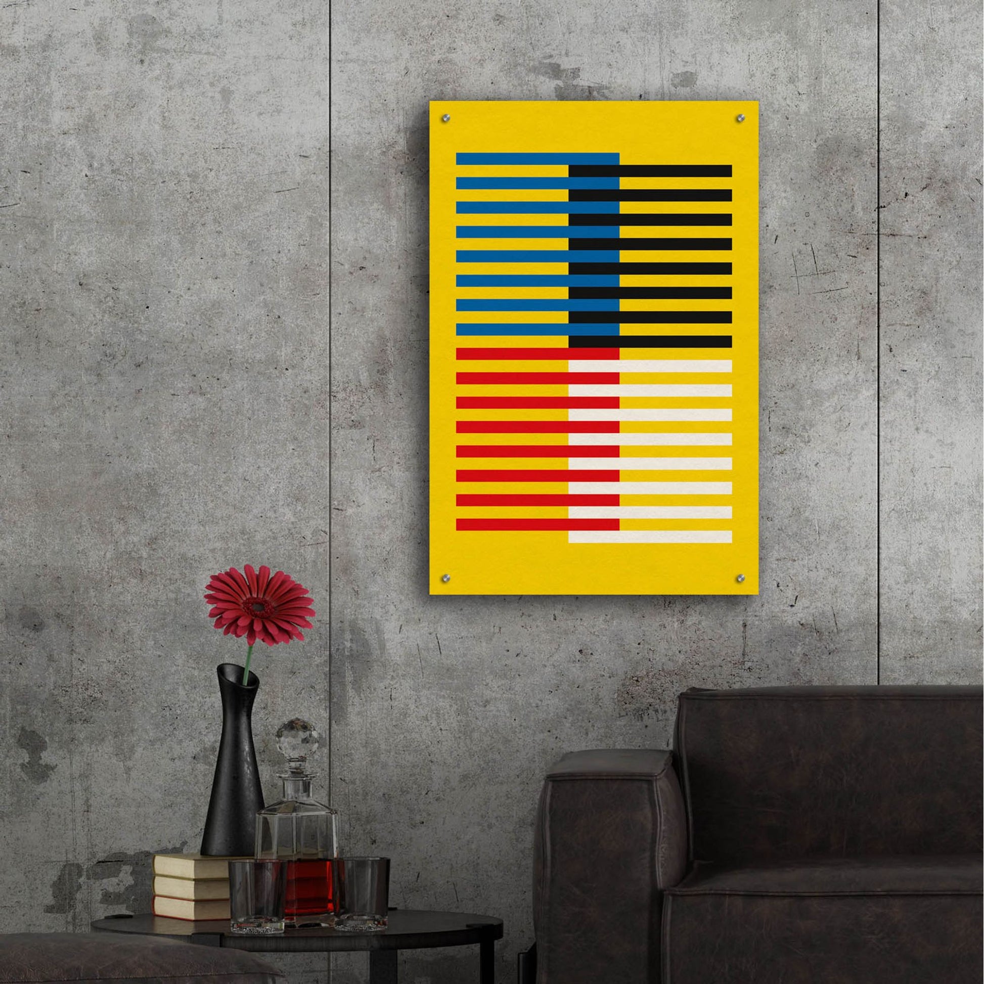 Epic Art 'Bauhaus 8' by Gary Williams, Acrylic Glass Wall Art,24x36