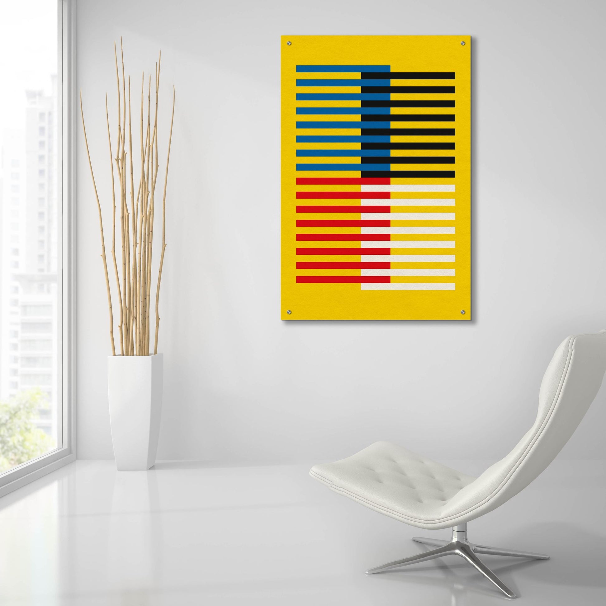 Epic Art 'Bauhaus 8' by Gary Williams, Acrylic Glass Wall Art,24x36