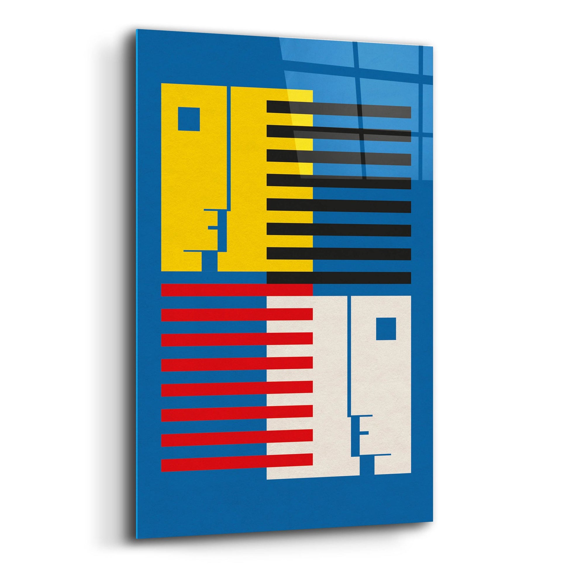 Epic Art 'Bauhaus 9' by Gary Williams, Acrylic Glass Wall Art,12x16