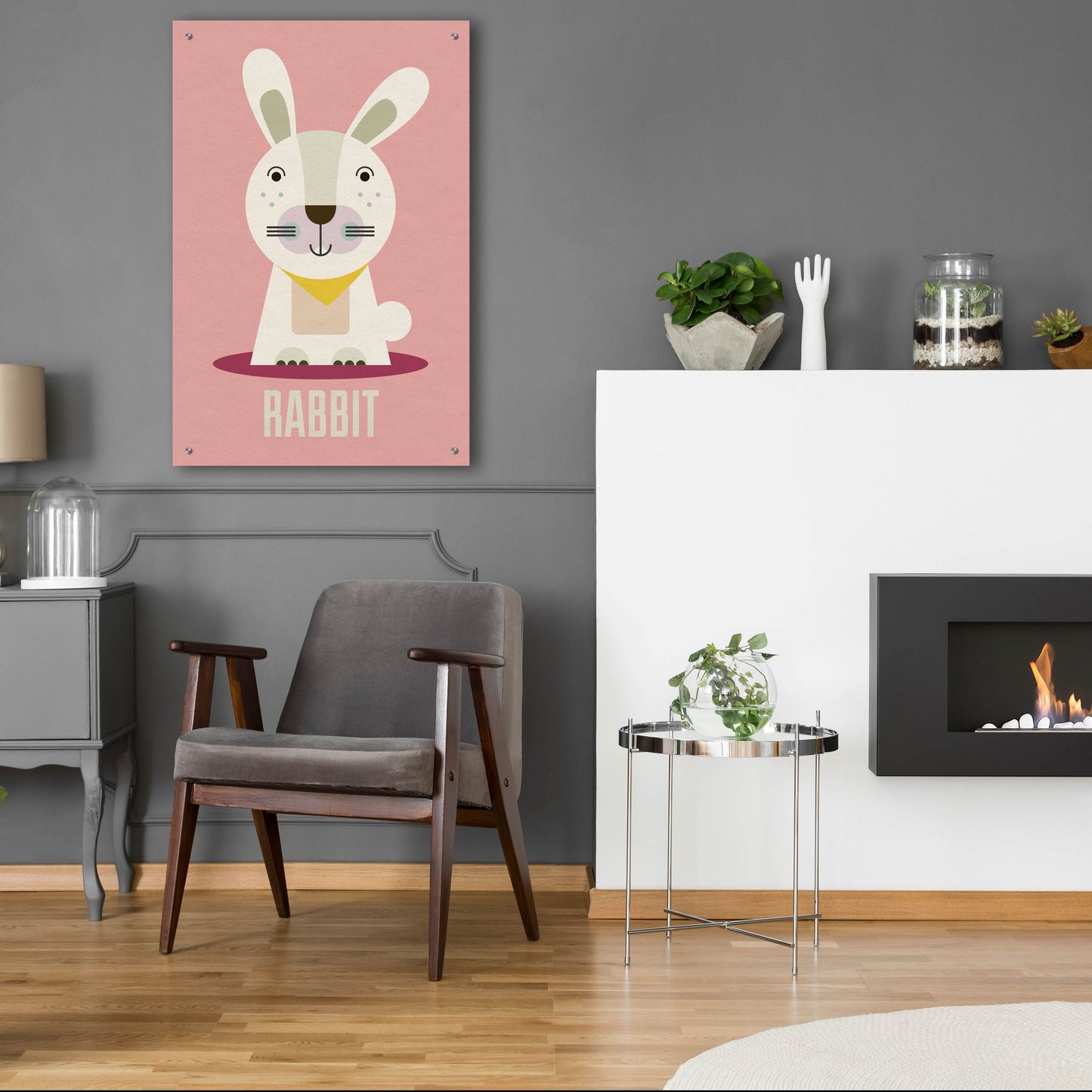 Epic Art 'Rabbit Kids Nursery' by Gary Williams, Acrylic Glass Wall Art,24x36