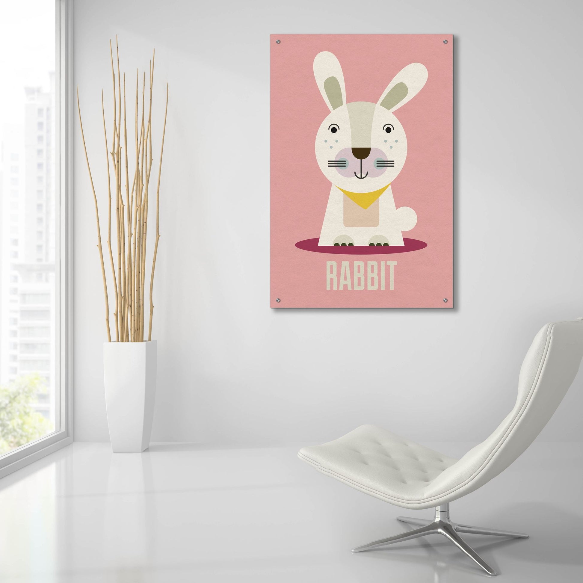 Epic Art 'Rabbit Kids Nursery' by Gary Williams, Acrylic Glass Wall Art,24x36