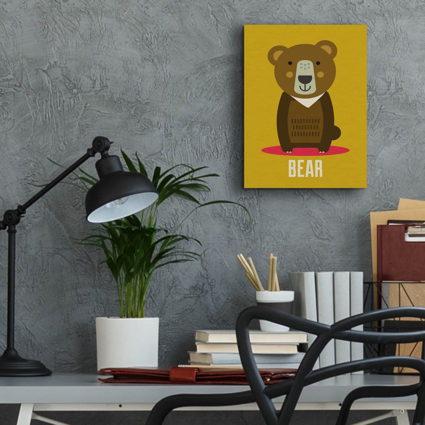 Epic Art 'Bear Kids Nursery' by Gary Williams, Acrylic Glass Wall Art,12x16