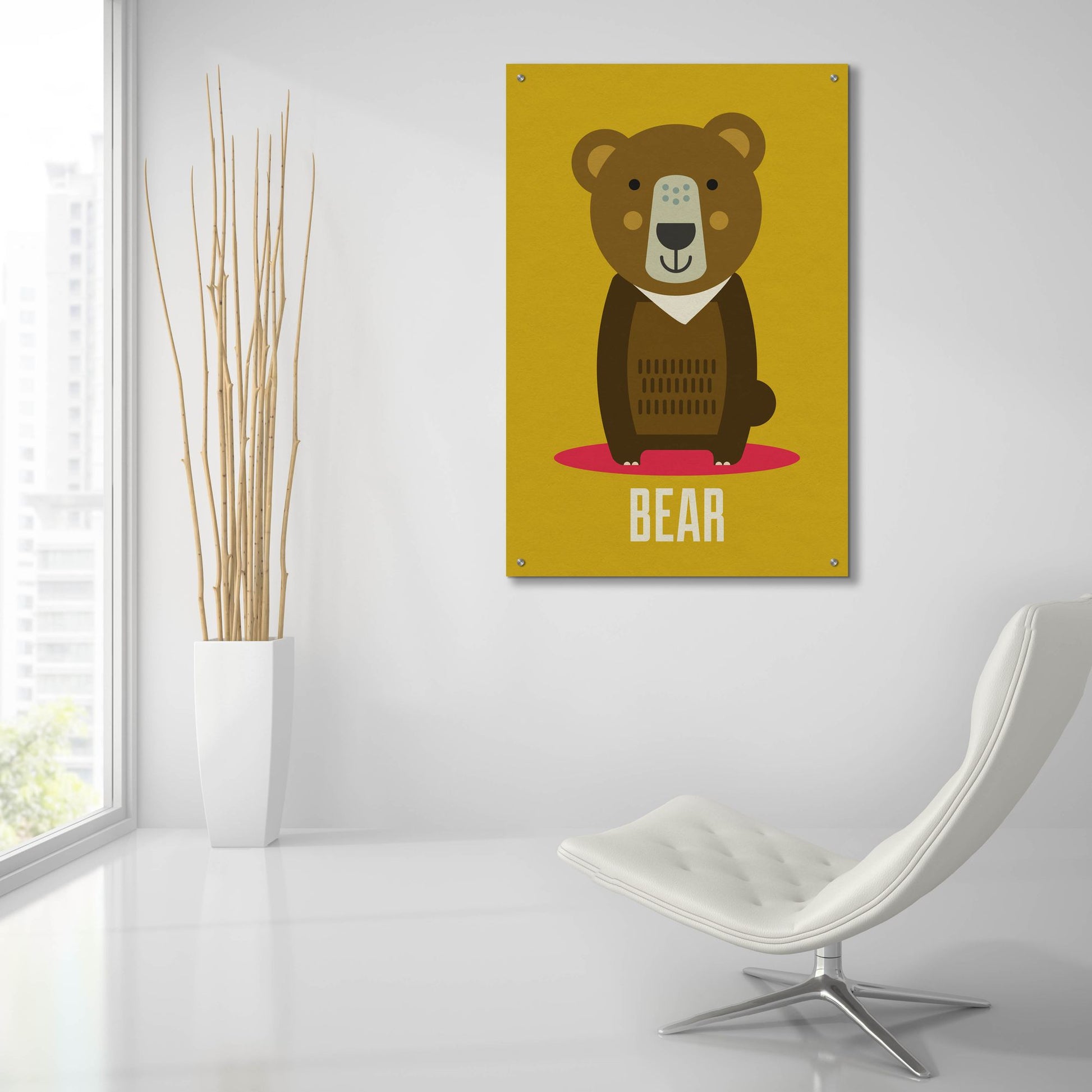 Epic Art 'Bear Kids Nursery' by Gary Williams, Acrylic Glass Wall Art,24x36