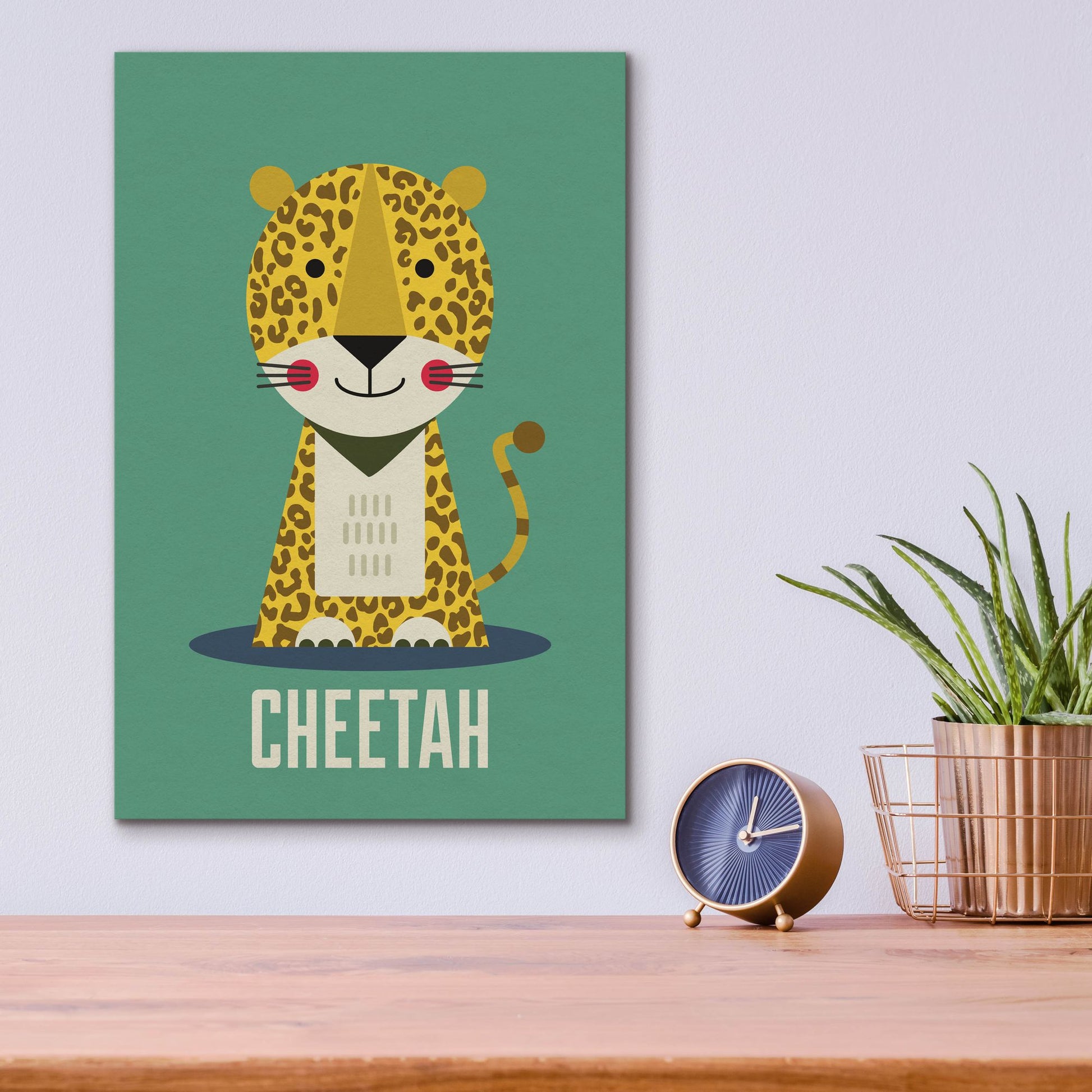 Epic Art 'Cheetah Kids Nursery' by Gary Williams, Acrylic Glass Wall Art,12x16