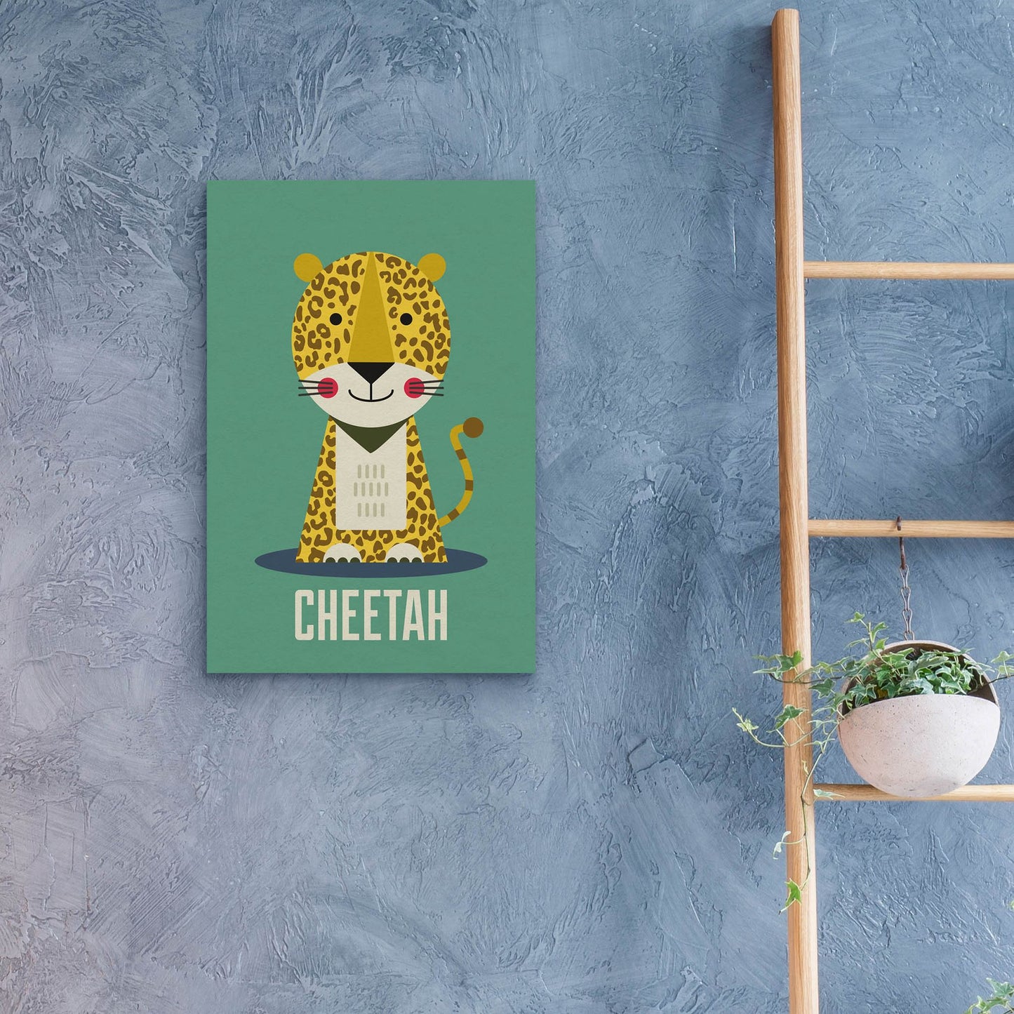 Epic Art 'Cheetah Kids Nursery' by Gary Williams, Acrylic Glass Wall Art,16x24