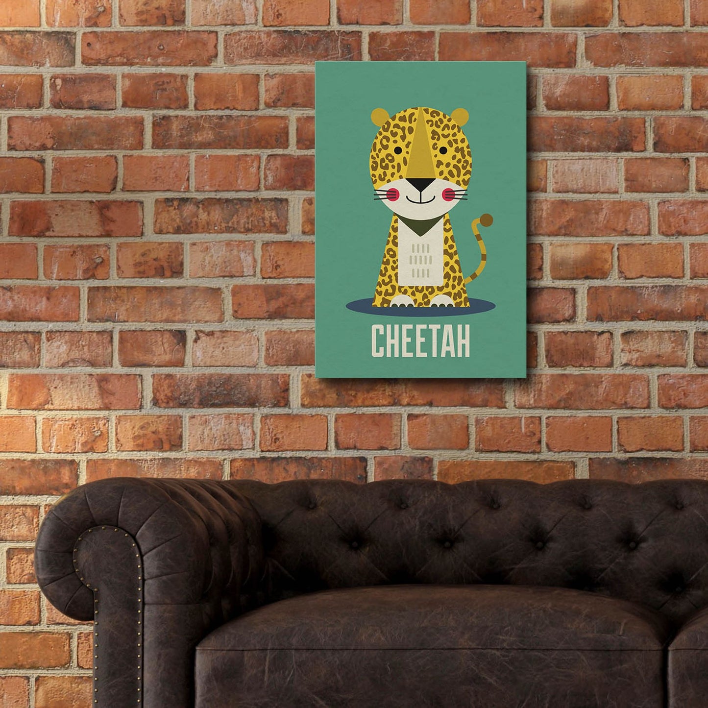 Epic Art 'Cheetah Kids Nursery' by Gary Williams, Acrylic Glass Wall Art,16x24