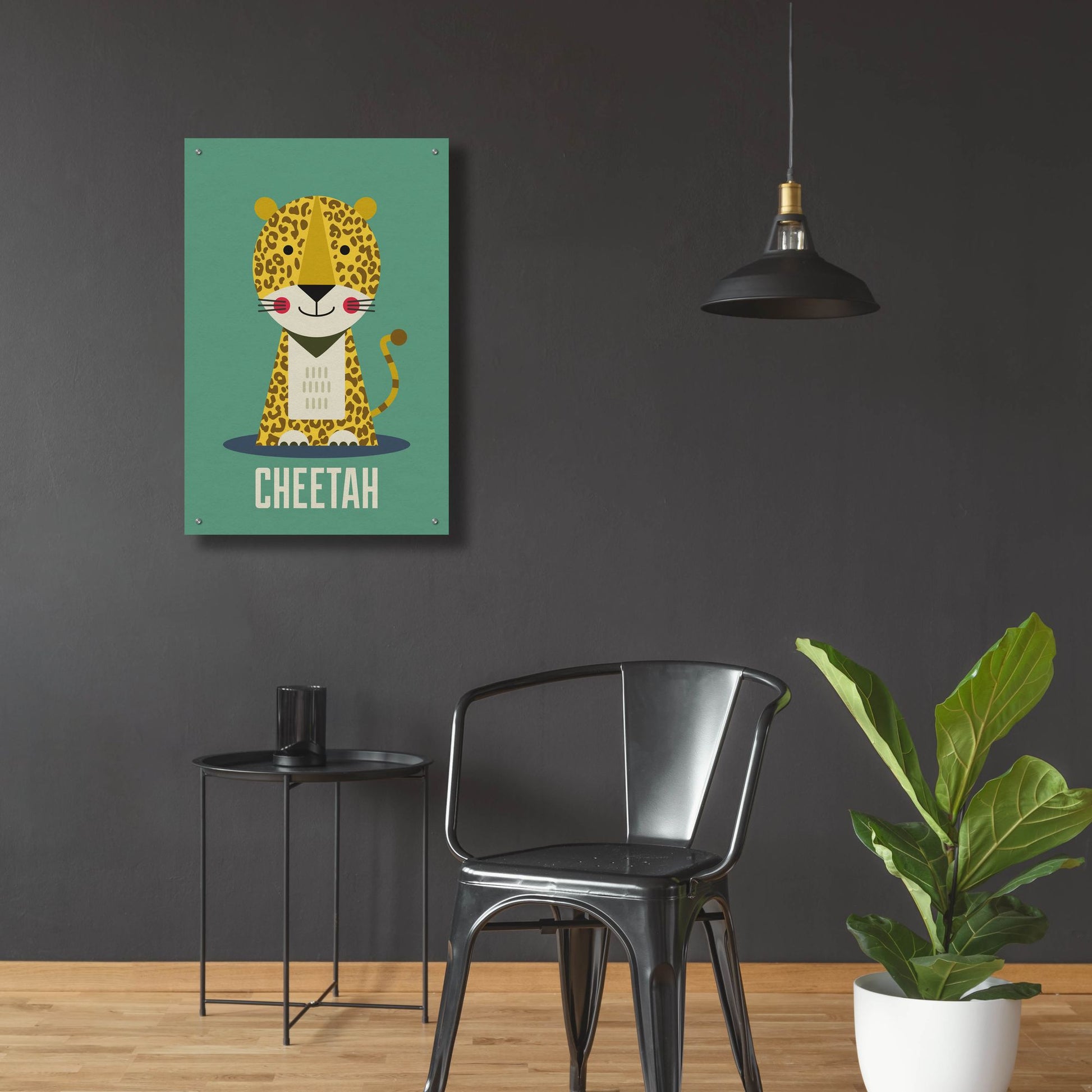 Epic Art 'Cheetah Kids Nursery' by Gary Williams, Acrylic Glass Wall Art,24x36