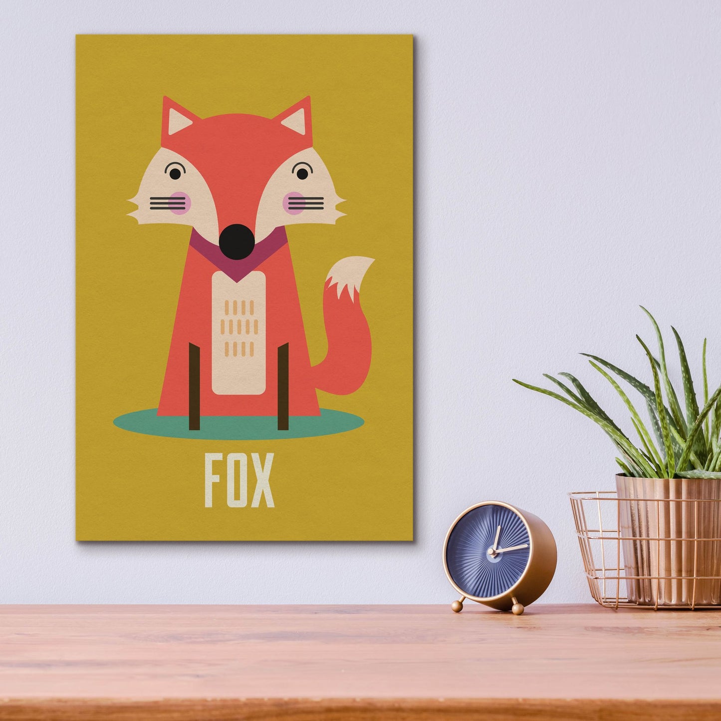 Epic Art 'Fox Kids Nursery' by Gary Williams, Acrylic Glass Wall Art,12x16