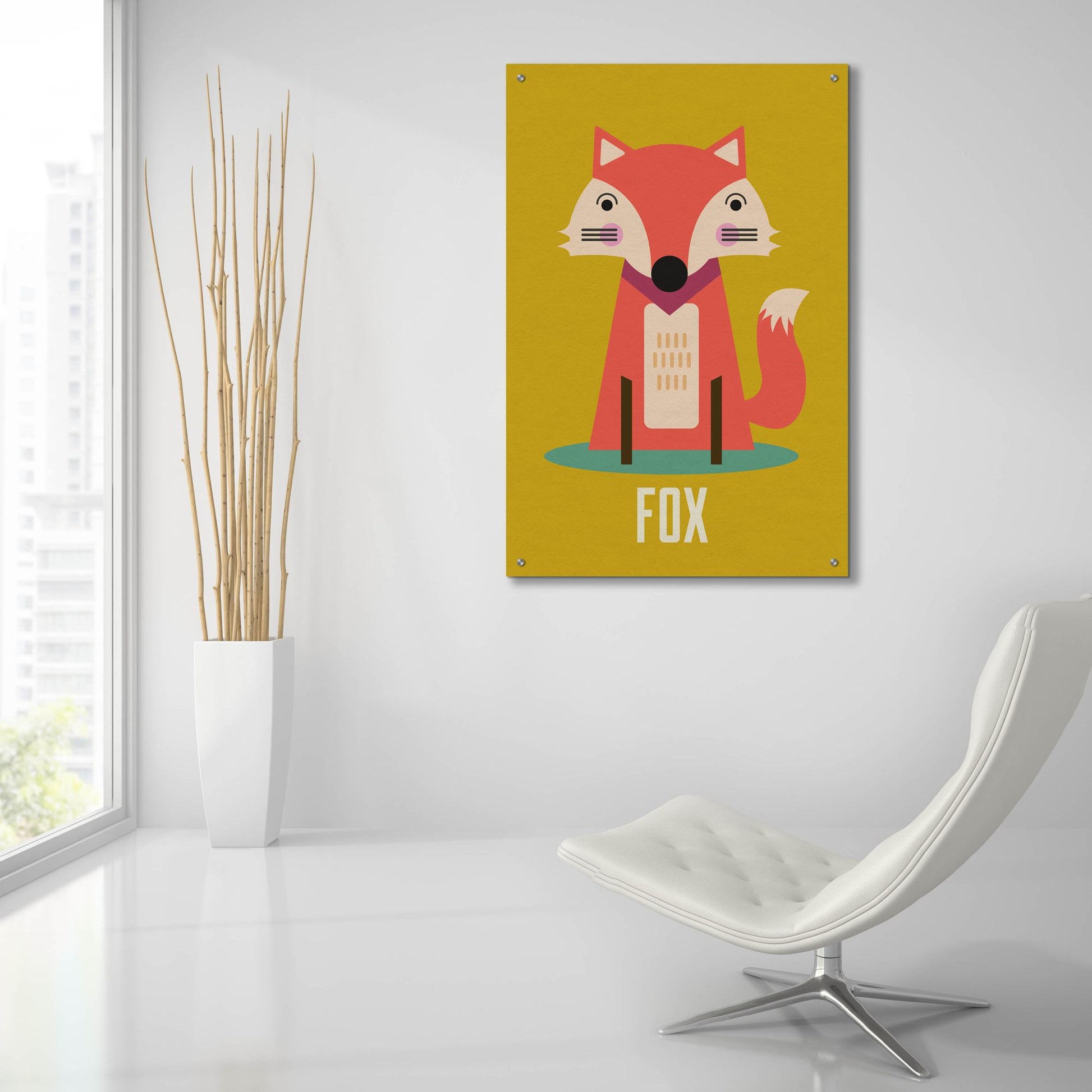 Epic Art 'Fox Kids Nursery' by Gary Williams, Acrylic Glass Wall Art,24x36