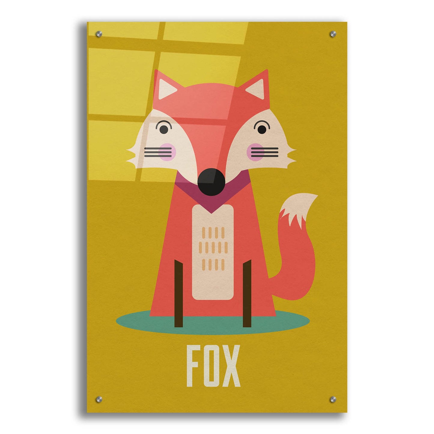 Epic Art 'Fox Kids Nursery' by Gary Williams, Acrylic Glass Wall Art,24x36