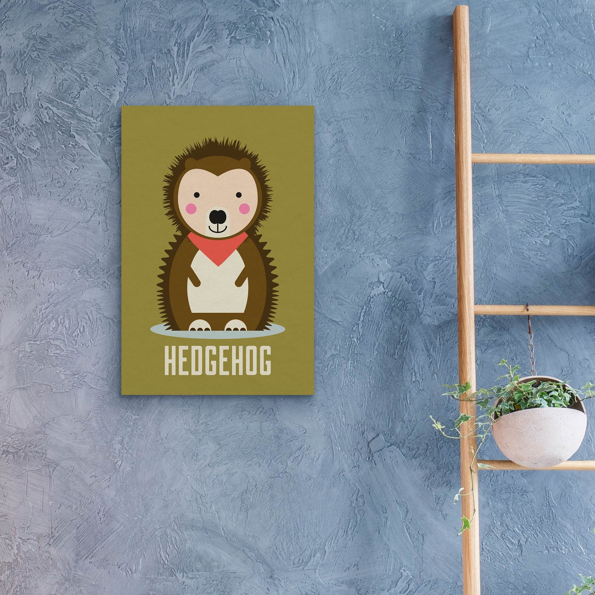 Epic Art 'Hedgehog Kids Nursery' by Gary Williams, Acrylic Glass Wall Art,16x24