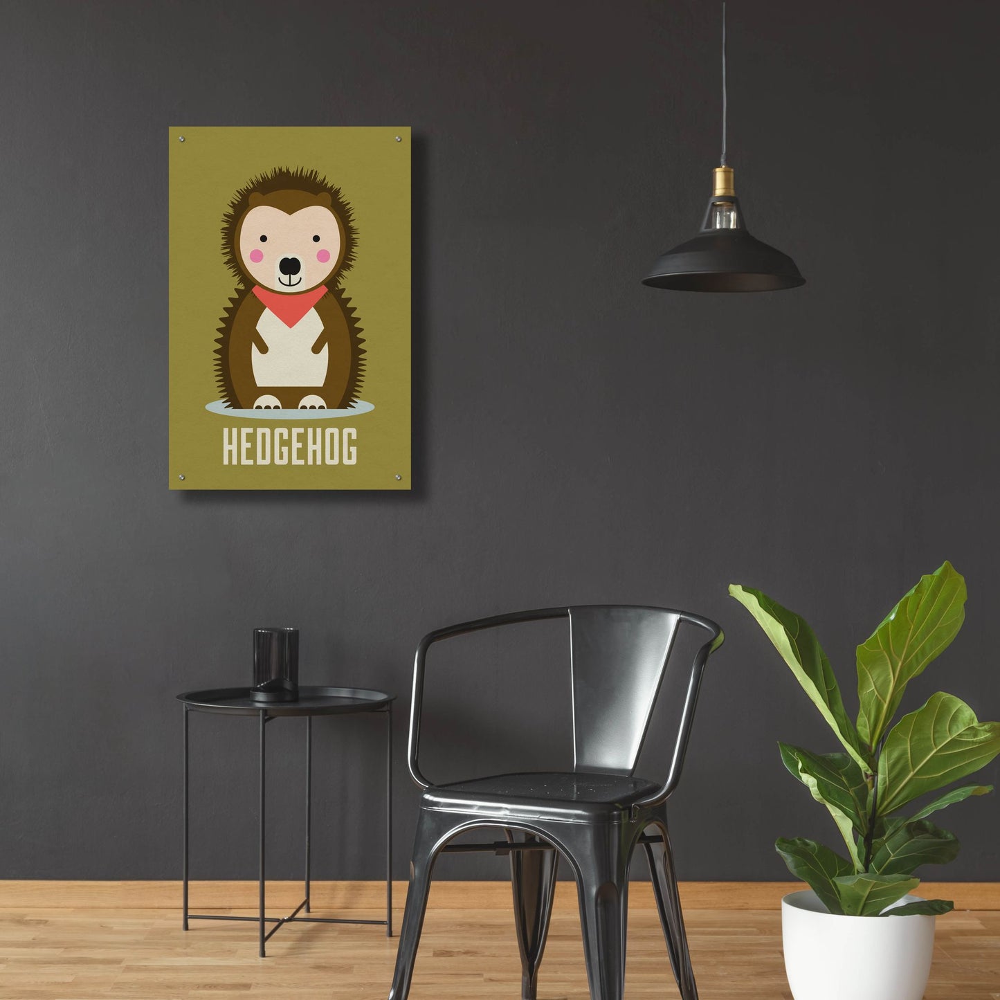 Epic Art 'Hedgehog Kids Nursery' by Gary Williams, Acrylic Glass Wall Art,24x36