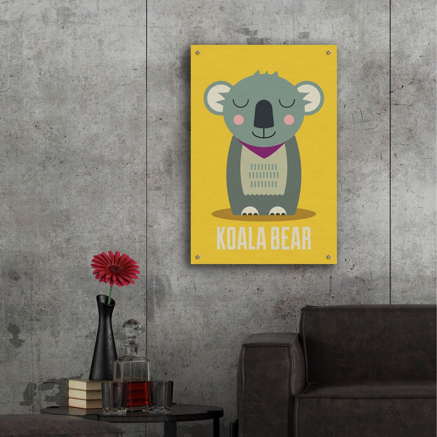 Epic Art 'Koala Kids Nursery' by Gary Williams, Acrylic Glass Wall Art,24x36