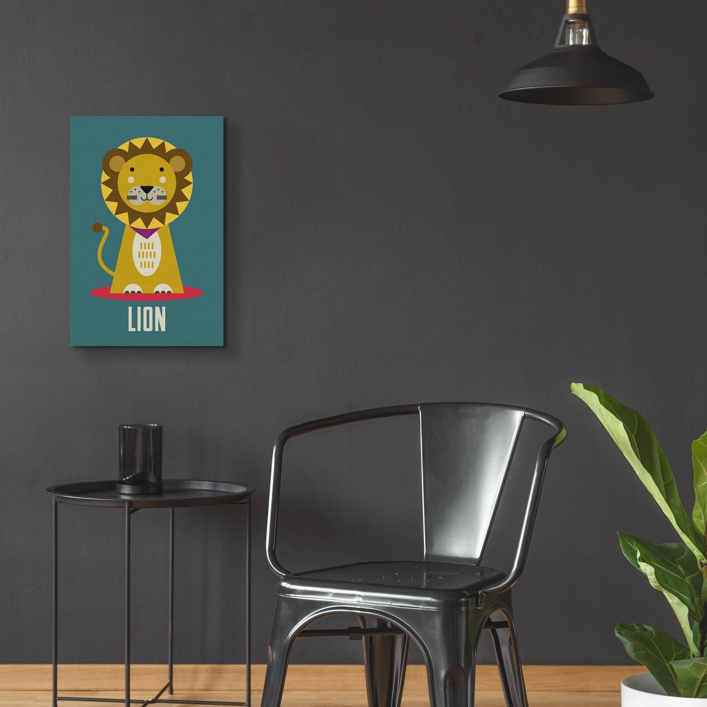 Epic Art 'Lion Kids Nursery' by Gary Williams, Acrylic Glass Wall Art,16x24