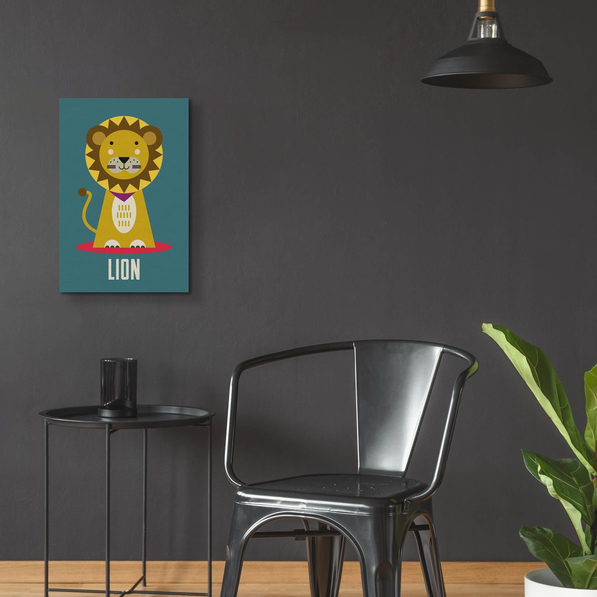 Epic Art 'Lion Kids Nursery' by Gary Williams, Acrylic Glass Wall Art,16x24