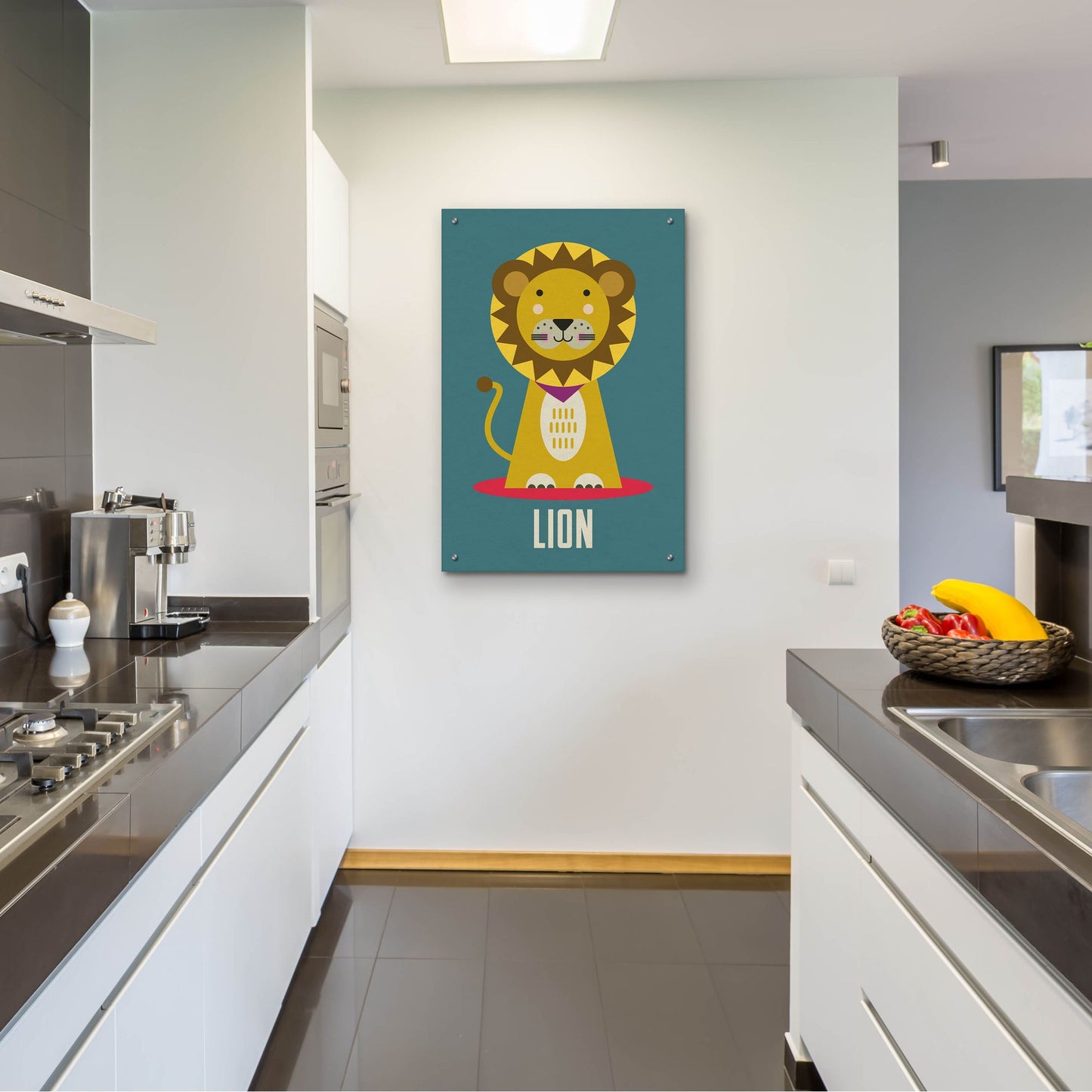 Epic Art 'Lion Kids Nursery' by Gary Williams, Acrylic Glass Wall Art,24x36