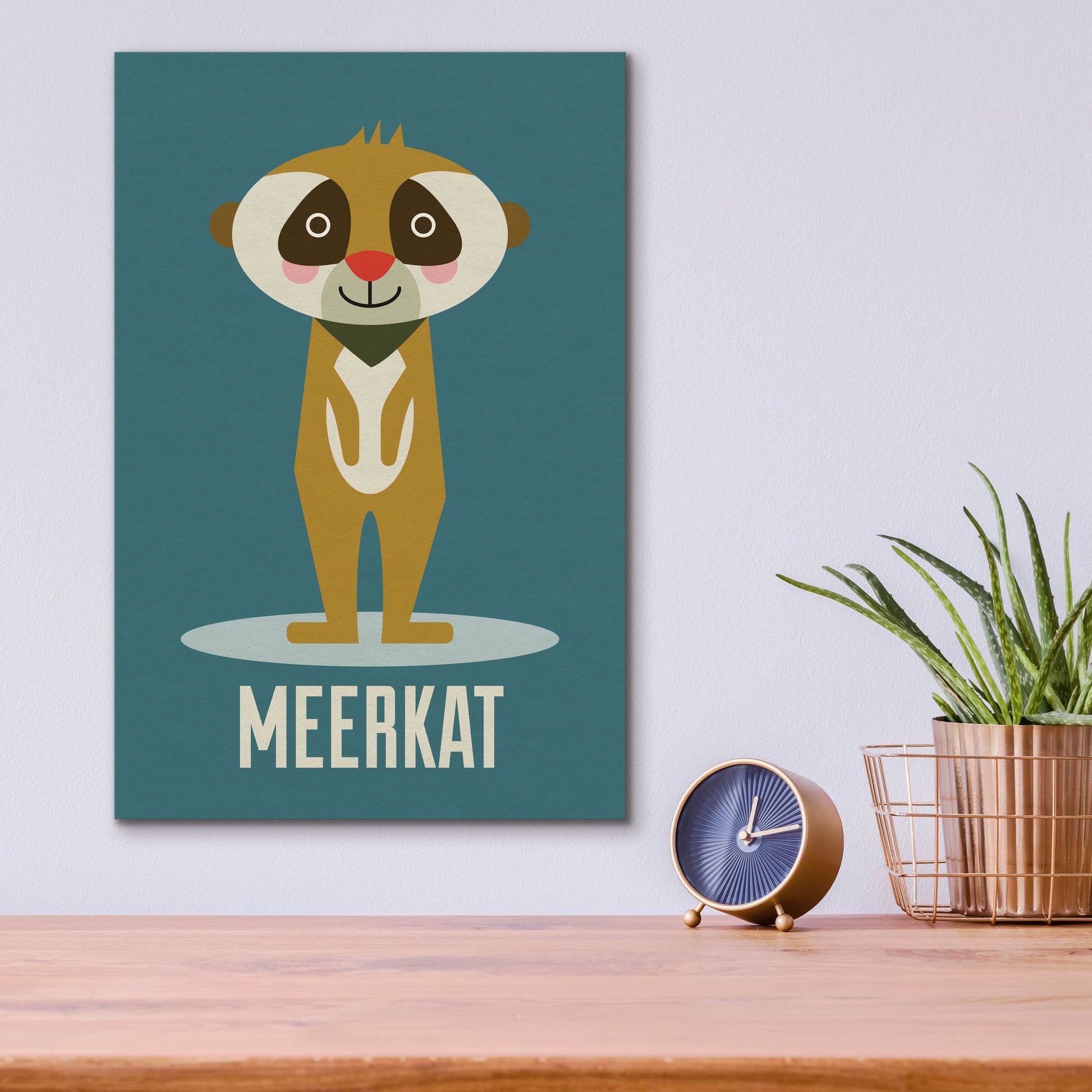 Epic Art 'Meerkat Kids Nursery' by Gary Williams, Acrylic Glass Wall Art,12x16