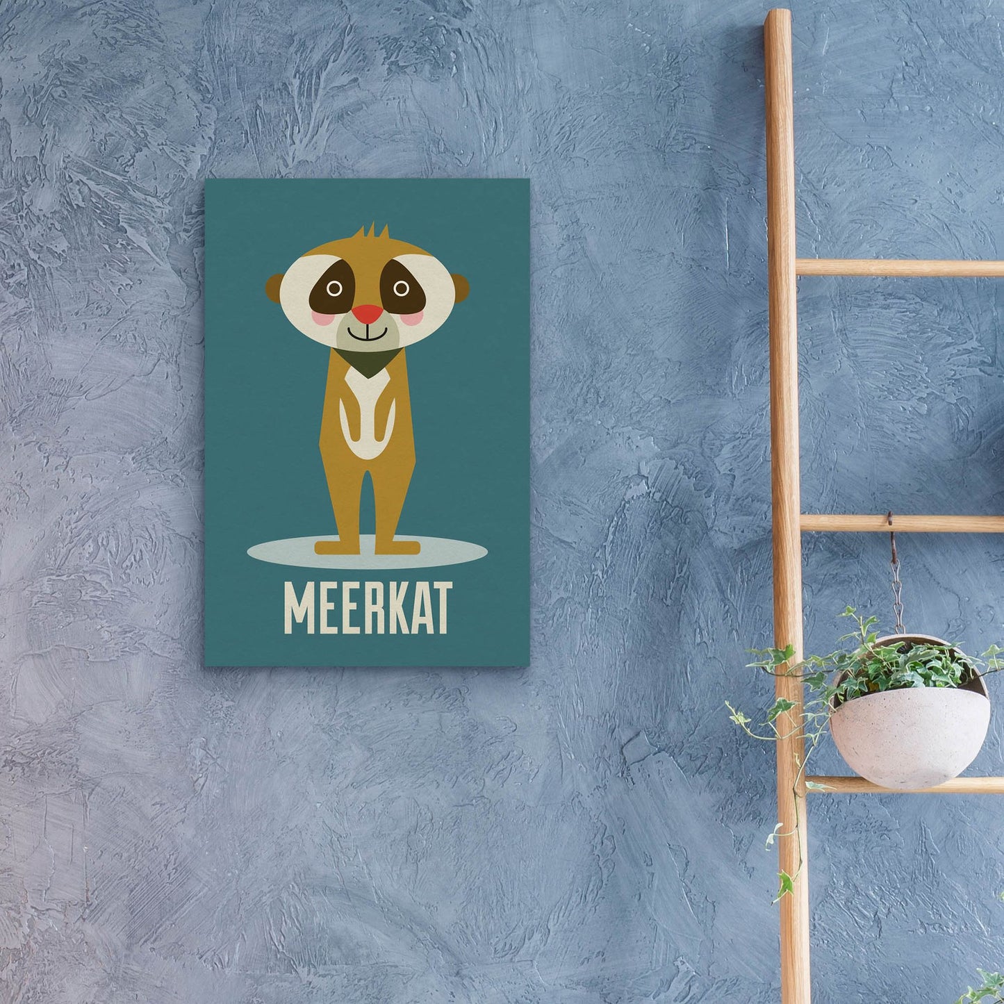 Epic Art 'Meerkat Kids Nursery' by Gary Williams, Acrylic Glass Wall Art,16x24