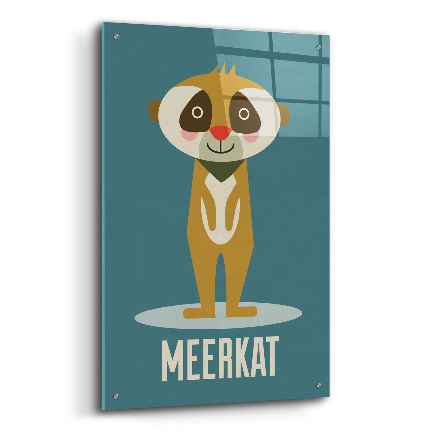 Epic Art 'Meerkat Kids Nursery' by Gary Williams, Acrylic Glass Wall Art,24x36