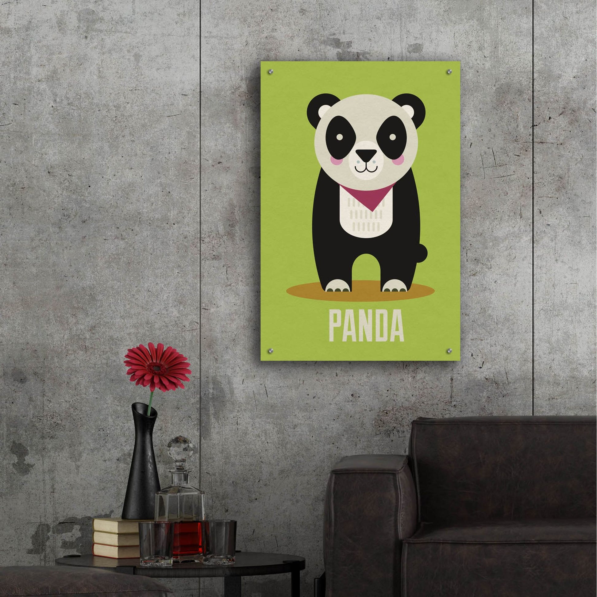 Epic Art 'Panda Kids Nursery' by Gary Williams, Acrylic Glass Wall Art,24x36