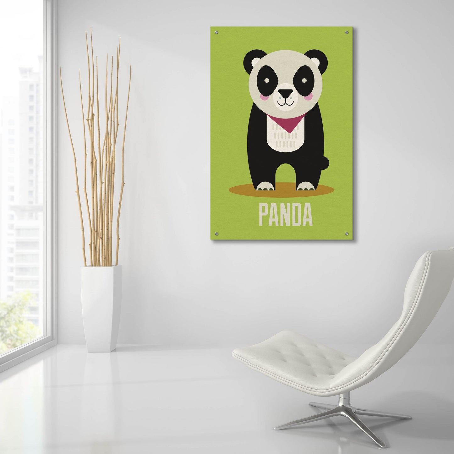 Epic Art 'Panda Kids Nursery' by Gary Williams, Acrylic Glass Wall Art,24x36