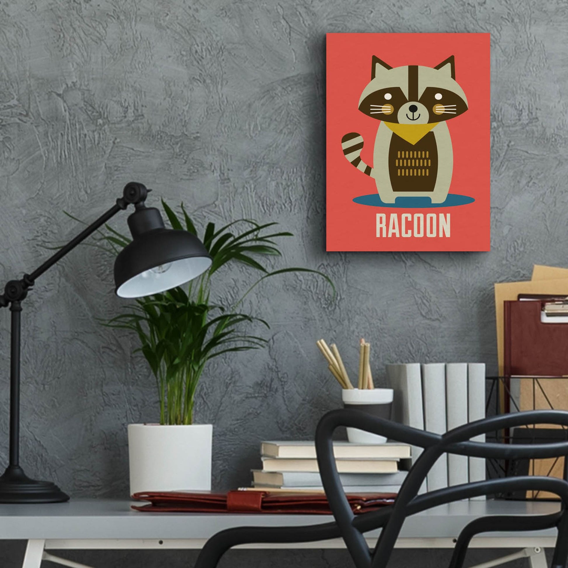 Epic Art 'Racoon Kids Nursery' by Gary Williams, Acrylic Glass Wall Art,12x16