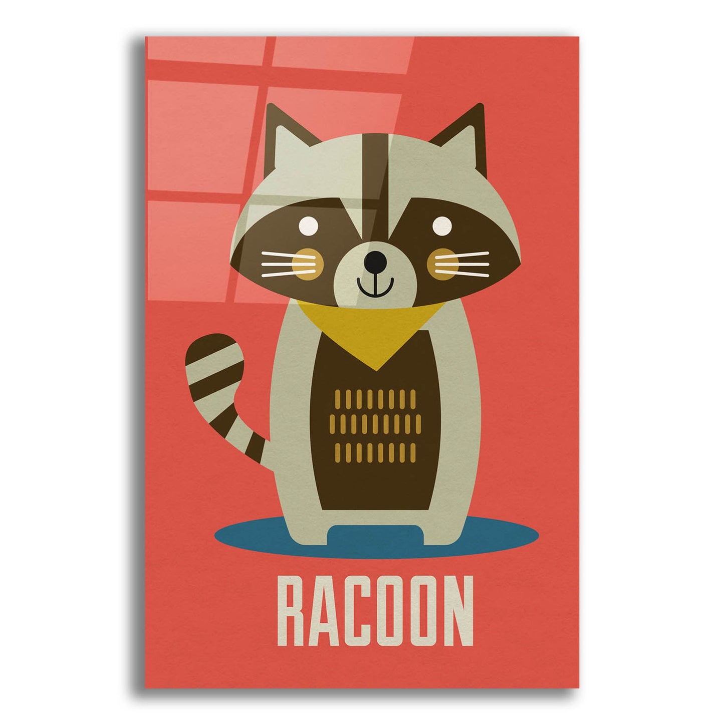 Epic Art 'Racoon Kids Nursery' by Gary Williams, Acrylic Glass Wall Art,12x16