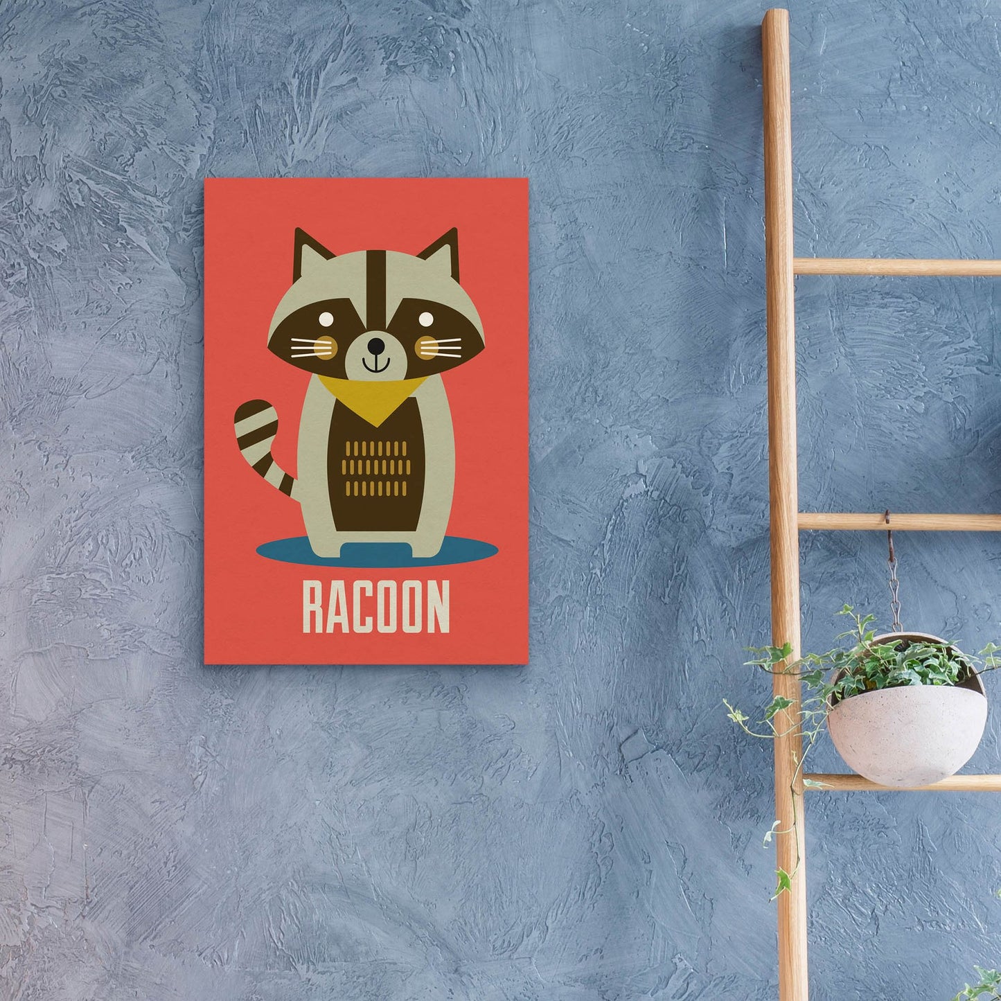 Epic Art 'Racoon Kids Nursery' by Gary Williams, Acrylic Glass Wall Art,16x24