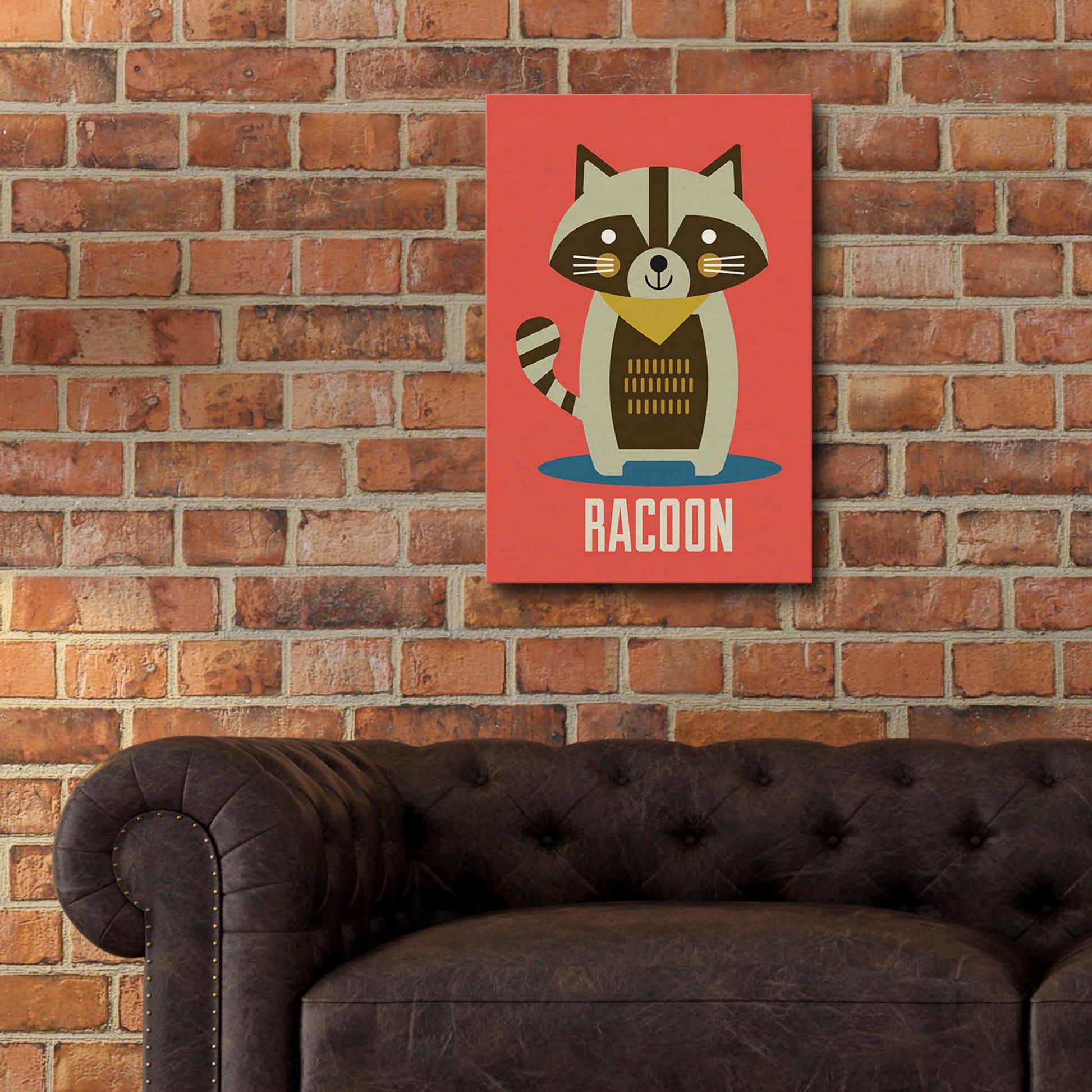 Epic Art 'Racoon Kids Nursery' by Gary Williams, Acrylic Glass Wall Art,16x24