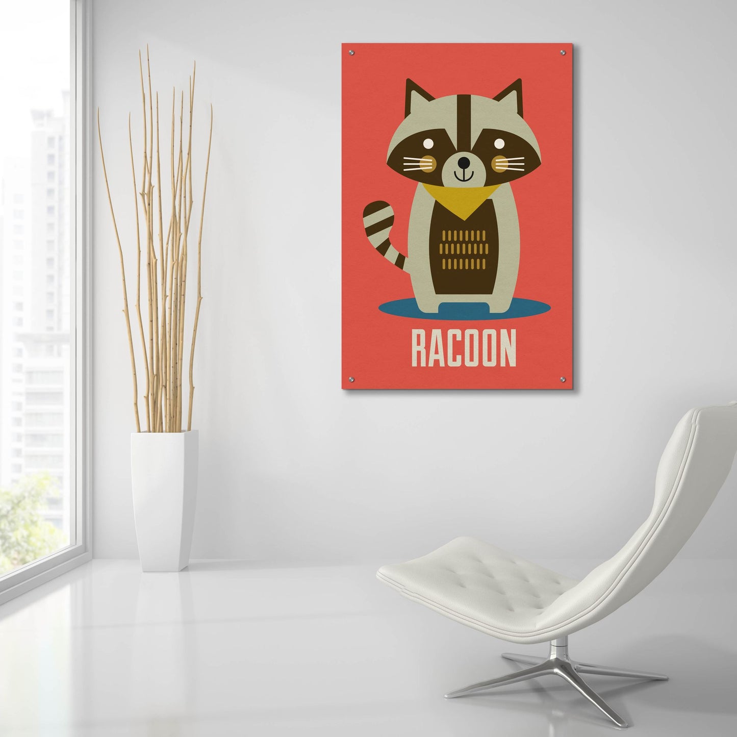 Epic Art 'Racoon Kids Nursery' by Gary Williams, Acrylic Glass Wall Art,24x36