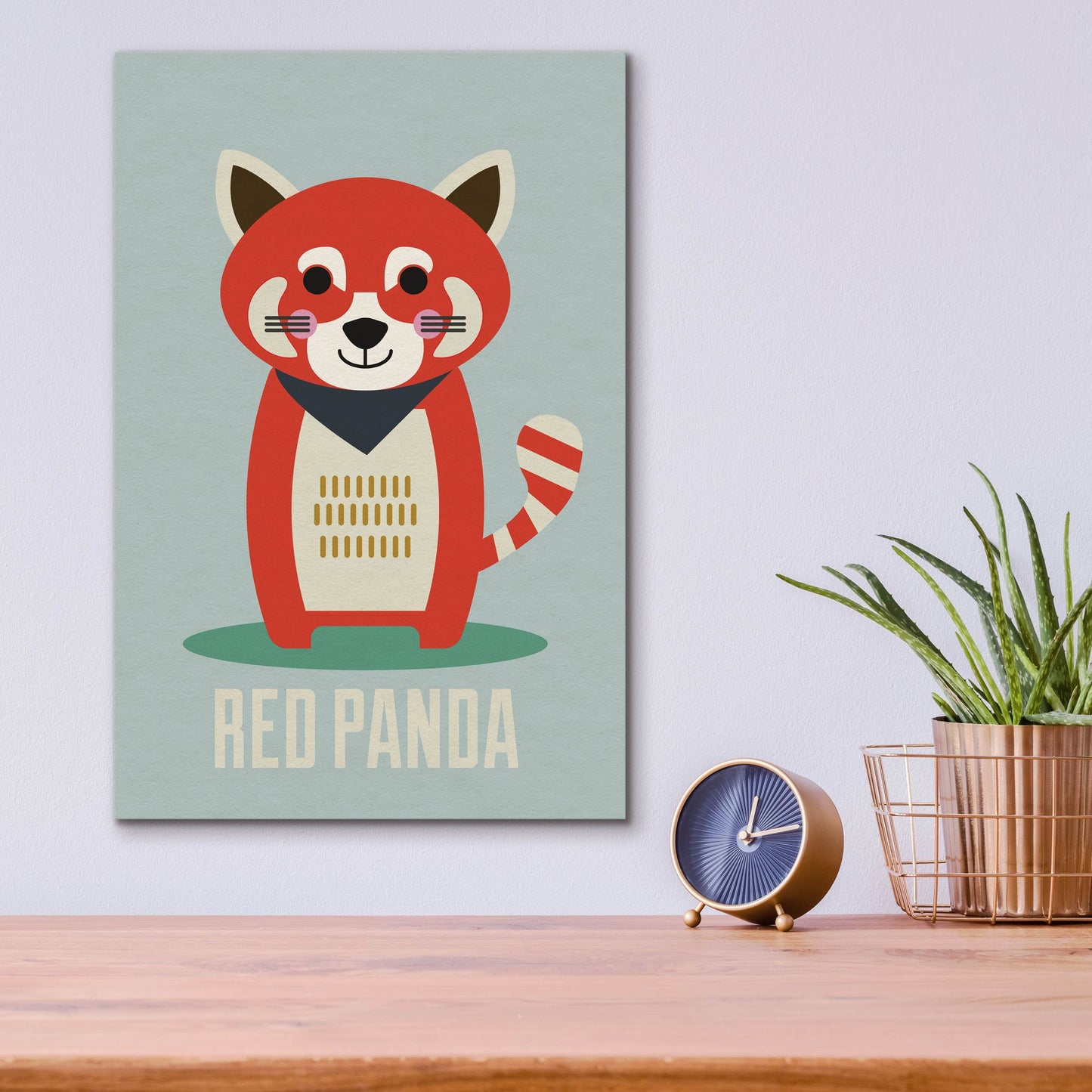 Epic Art 'Red Panda Kids Nursery' by Gary Williams, Acrylic Glass Wall Art,12x16