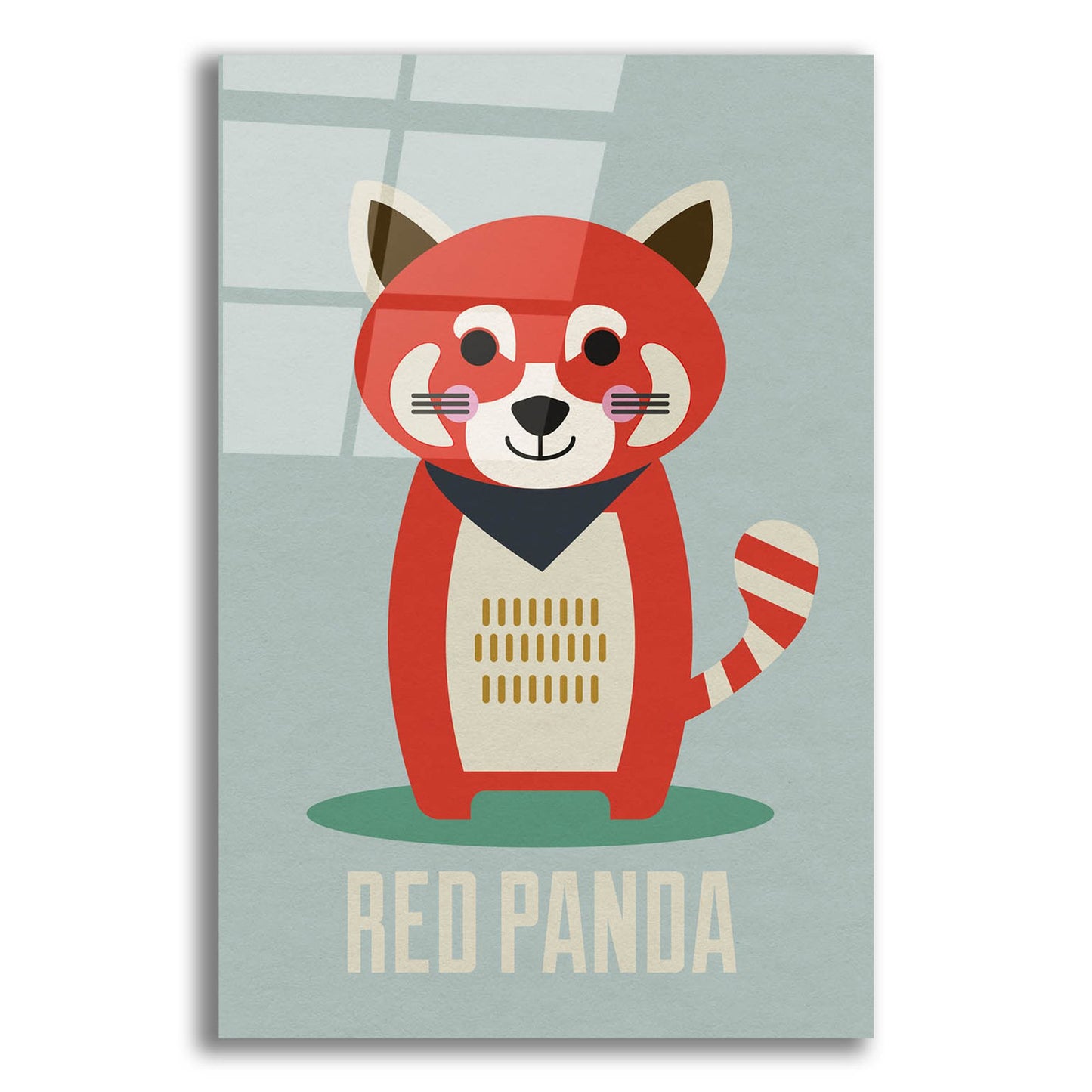 Epic Art 'Red Panda Kids Nursery' by Gary Williams, Acrylic Glass Wall Art,12x16