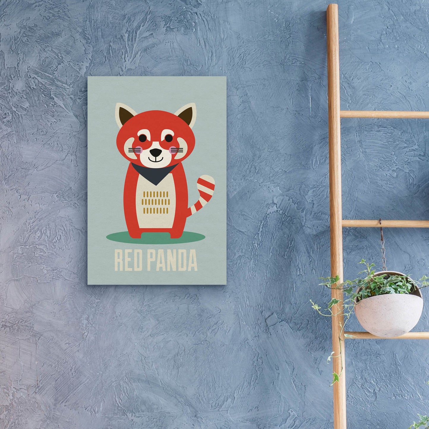 Epic Art 'Red Panda Kids Nursery' by Gary Williams, Acrylic Glass Wall Art,16x24