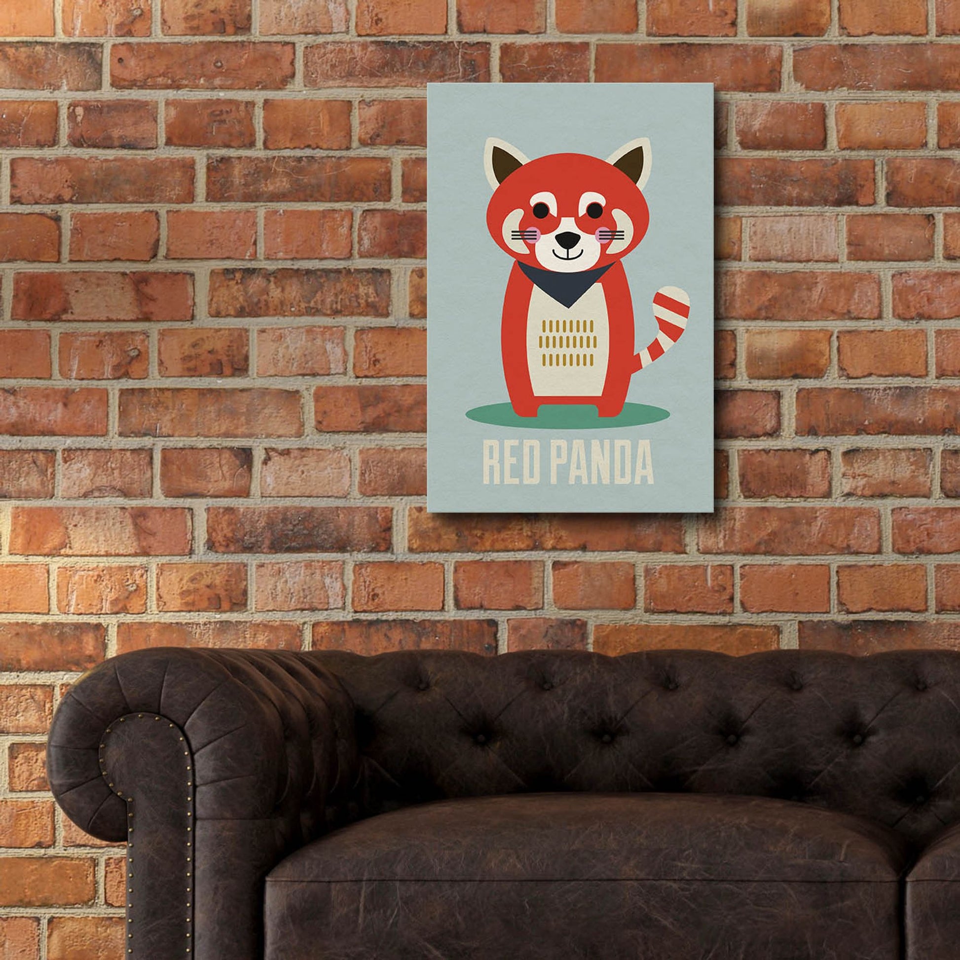 Epic Art 'Red Panda Kids Nursery' by Gary Williams, Acrylic Glass Wall Art,16x24